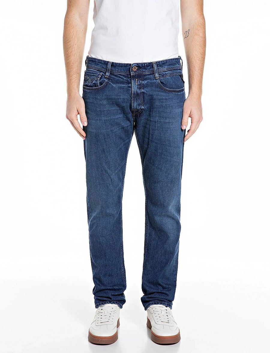 Replay - ROCCO Trousers COMFORT Original - klassikalised teksad - dark blue - 0