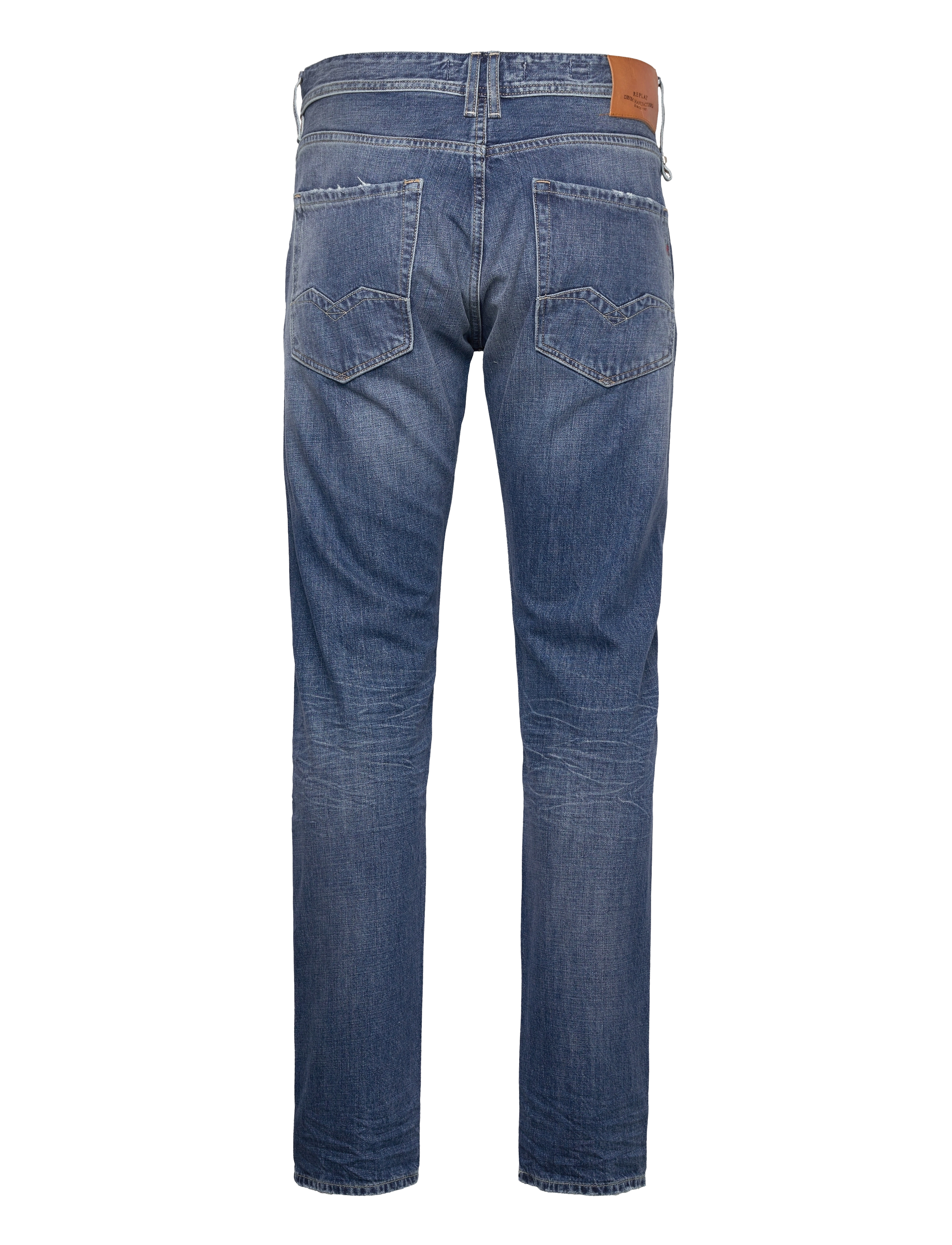 Replay - ROCCO Trousers COMFORT FIT AGED - blue - 1