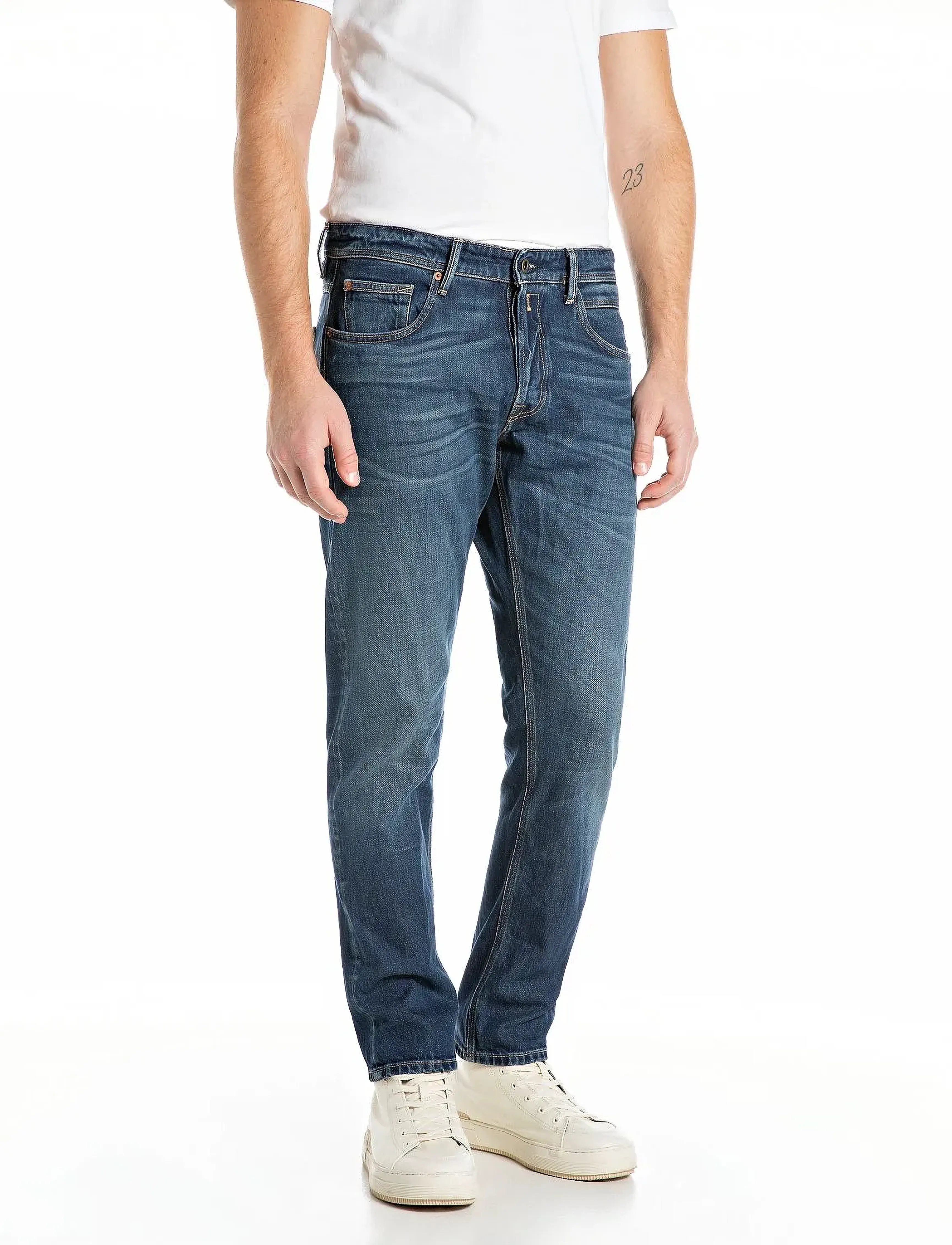 Replay Willbi Trousers Regular_Slim Original, 32 x 32, Blue, Jeans > Smalle, Herre