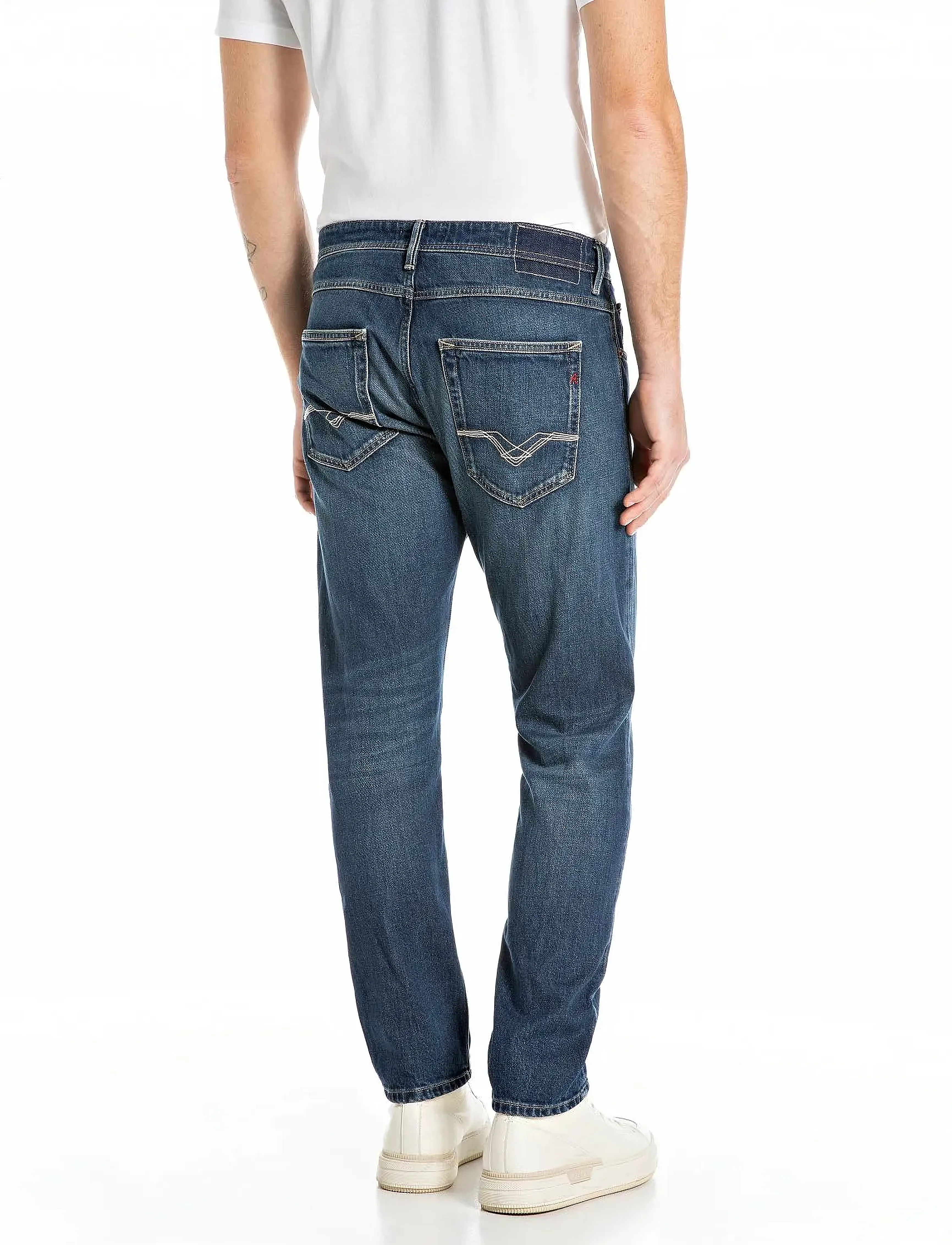 Replay - WILLBI Trousers REGULAR_SLIM Original - bukser & jeans - dark blue - 3