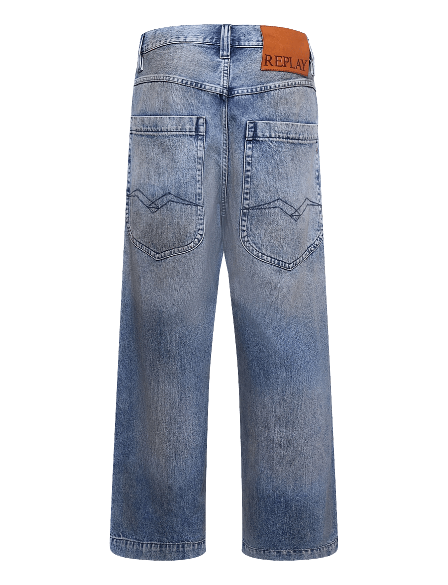 Replay - FERYS Trousers BAGGY ,Sustainable - weite jeans - blue - 2