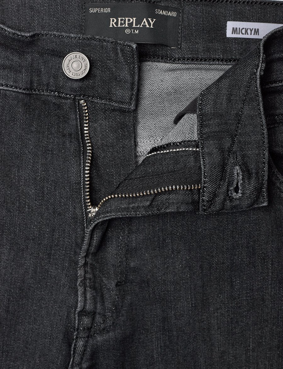 Replay - MICKYM Trousers SLIM TAPERED 99 Denim - grey - 3