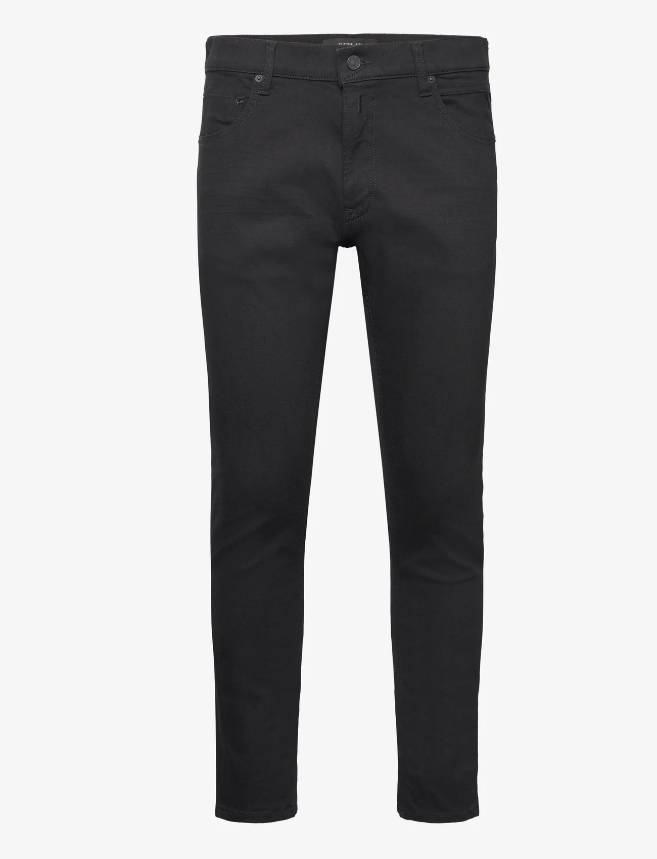 Replay - MICKYM Trousers SLIM TAPERED - kitsad teksad - black - 0