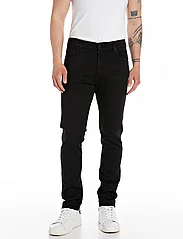 Replay - MICKYM Trousers SLIM TAPERED - kitsad teksad - black - 5