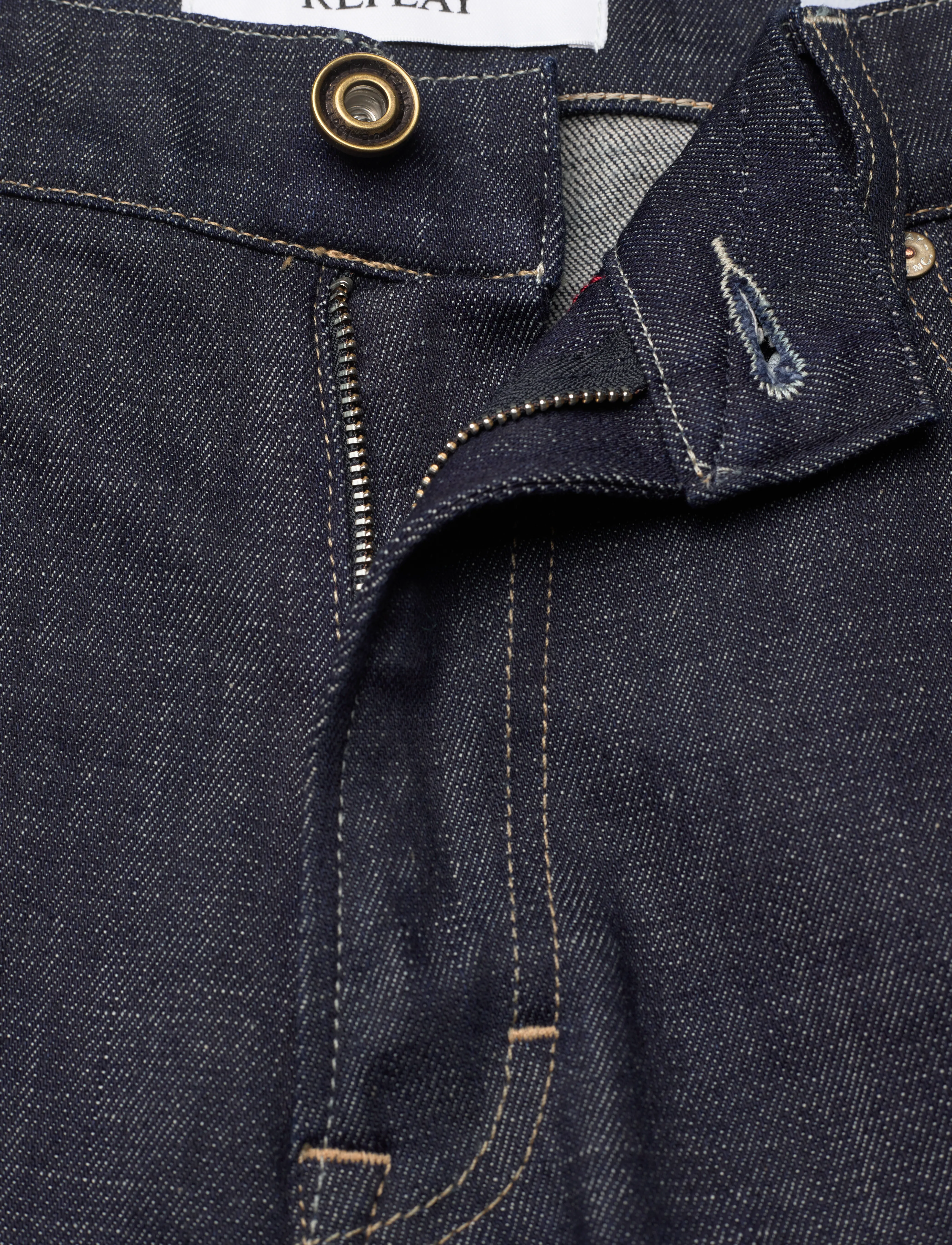 Replay - MICKYM Trousers SLIM TAPERED AGED - blue - 4