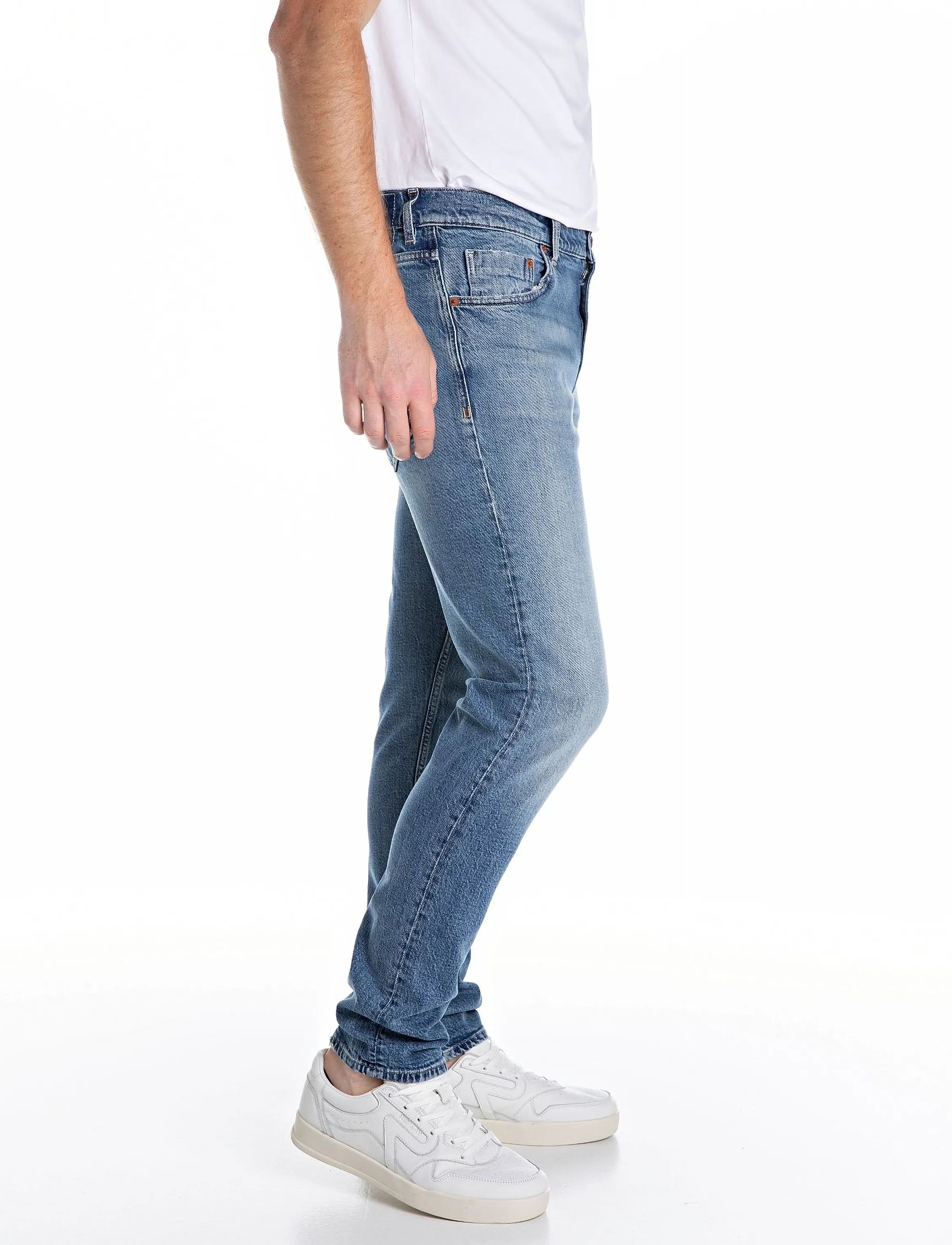Replay - MICKYM Trousers SLIM TAPERED Original - blue - 4