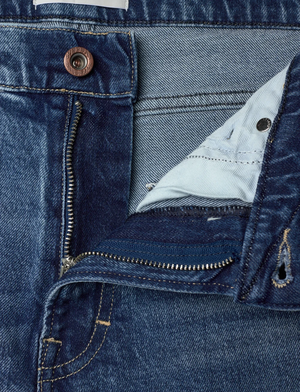 Replay - MICKYM Trousers SLIM TAPERED Original - slim jeans - blue - 4