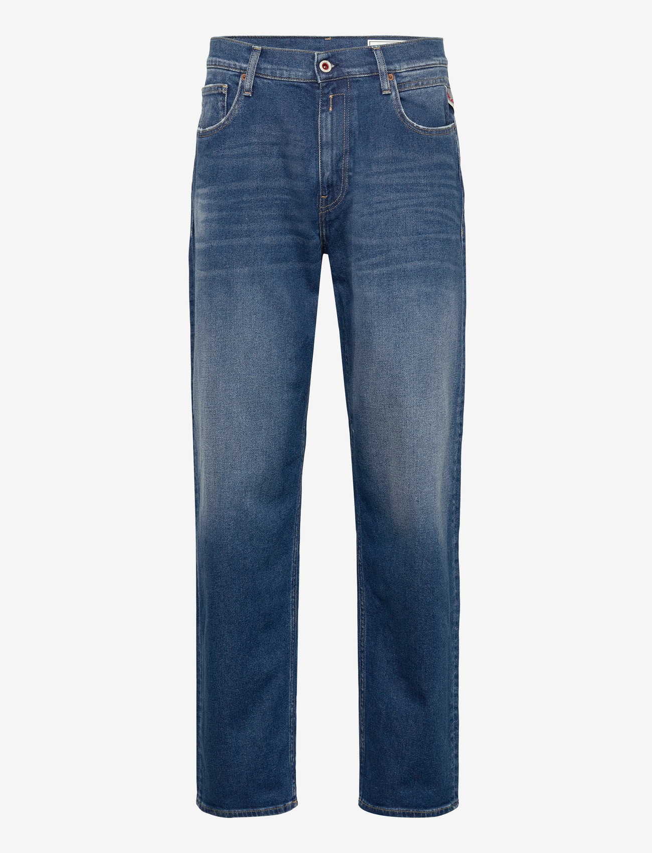 Replay - KYRAN Trousers RELAXED RED LOGO - regular jeans - blue - 1