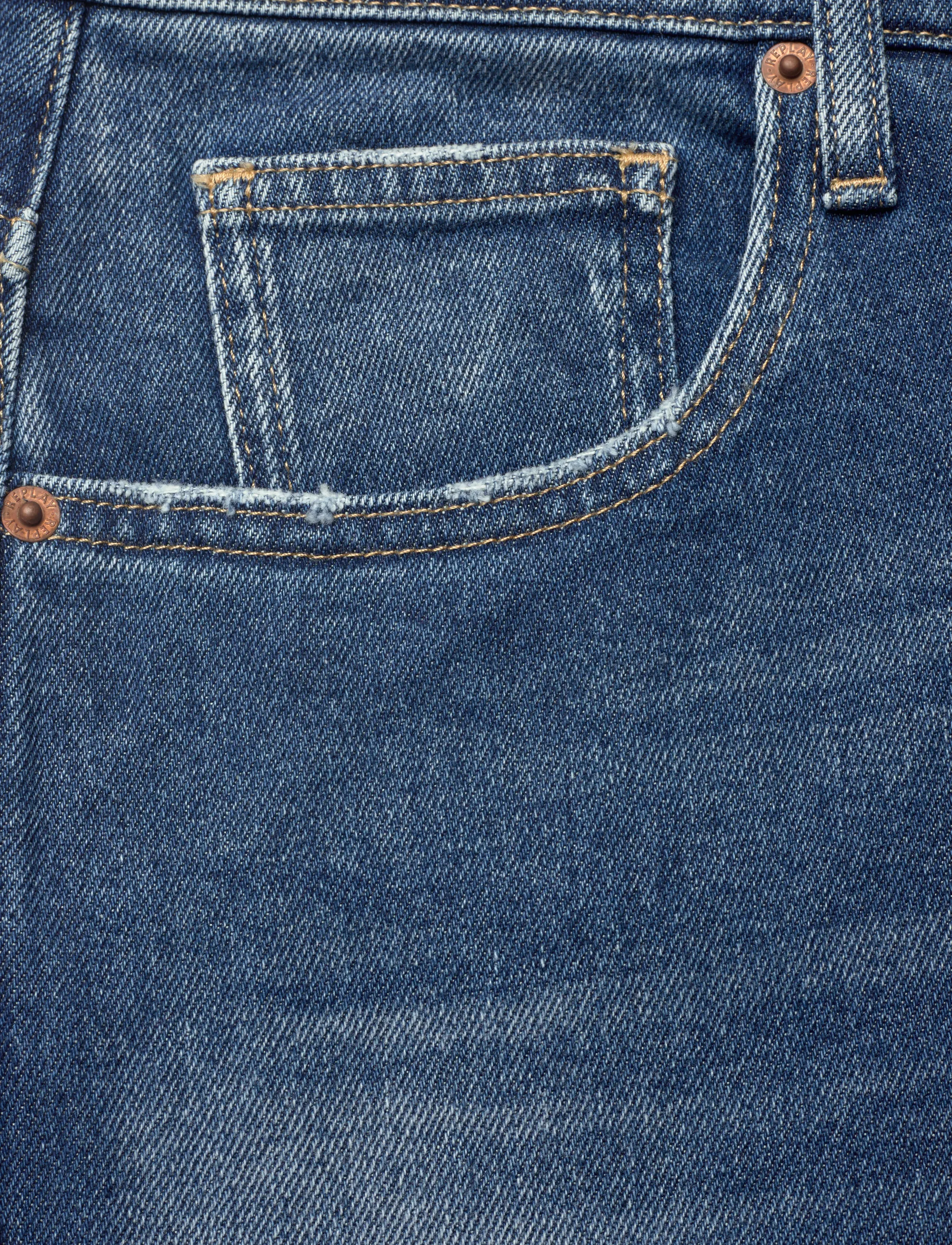 Replay - KYRAN Trousers RELAXED RED LOGO - regular jeans - blue - 5