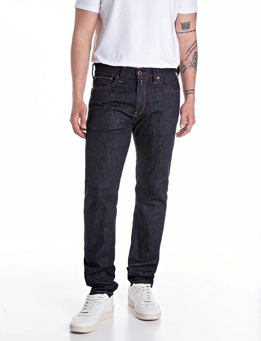 Replay - NEAAL Trousers SLIM Royal Eagle - slim-gallabuxur - blue - 1