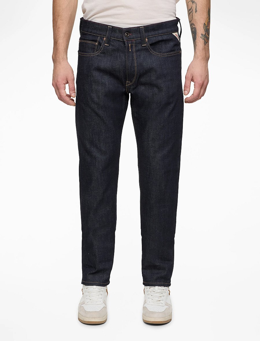 Replay - NEAAL Trousers SLIM Royal Eagle - slim-gallabuxur - dark blue - 0