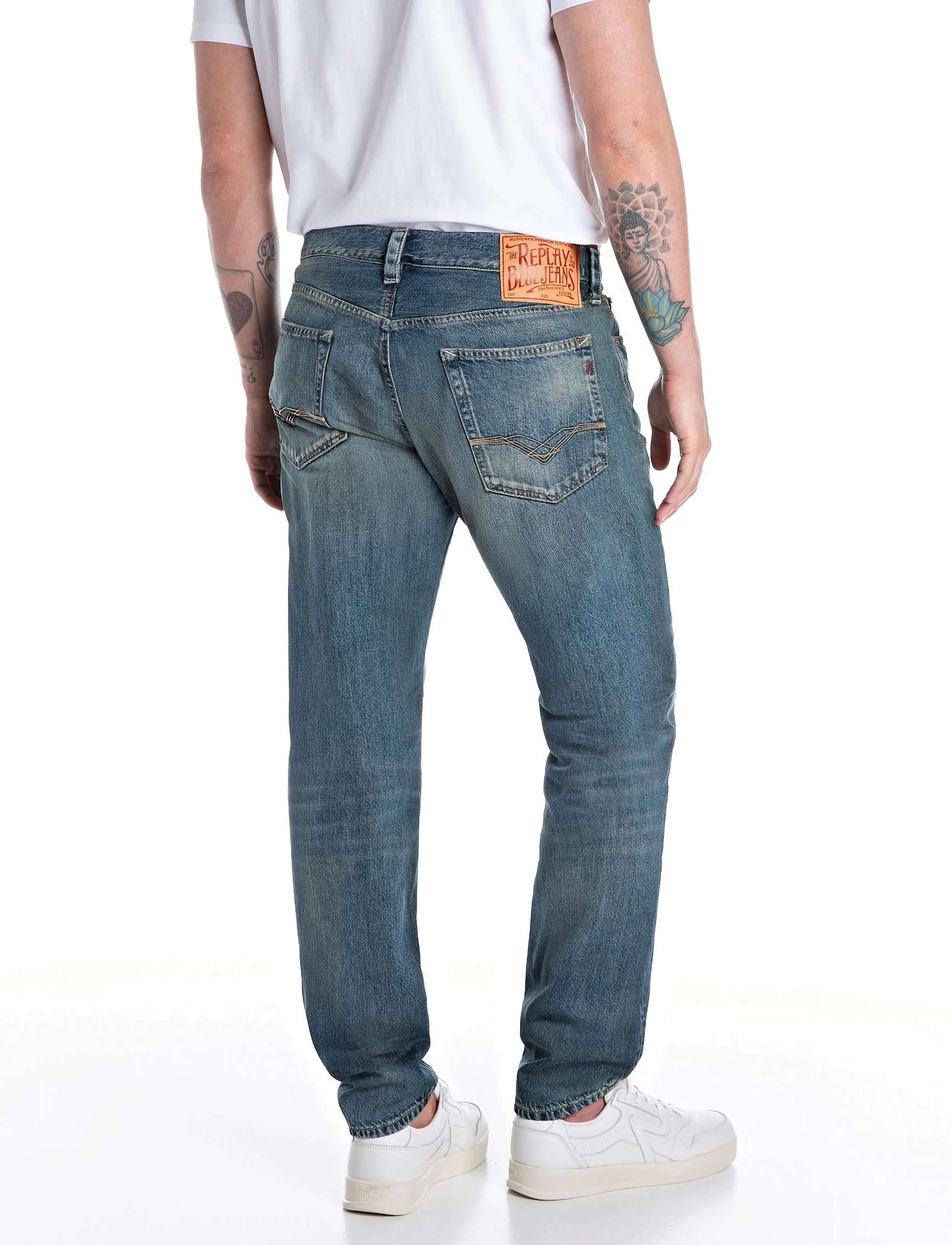 Replay - NEAAL Trousers SLIM Royal Eagle - slim jeans - blue - 3