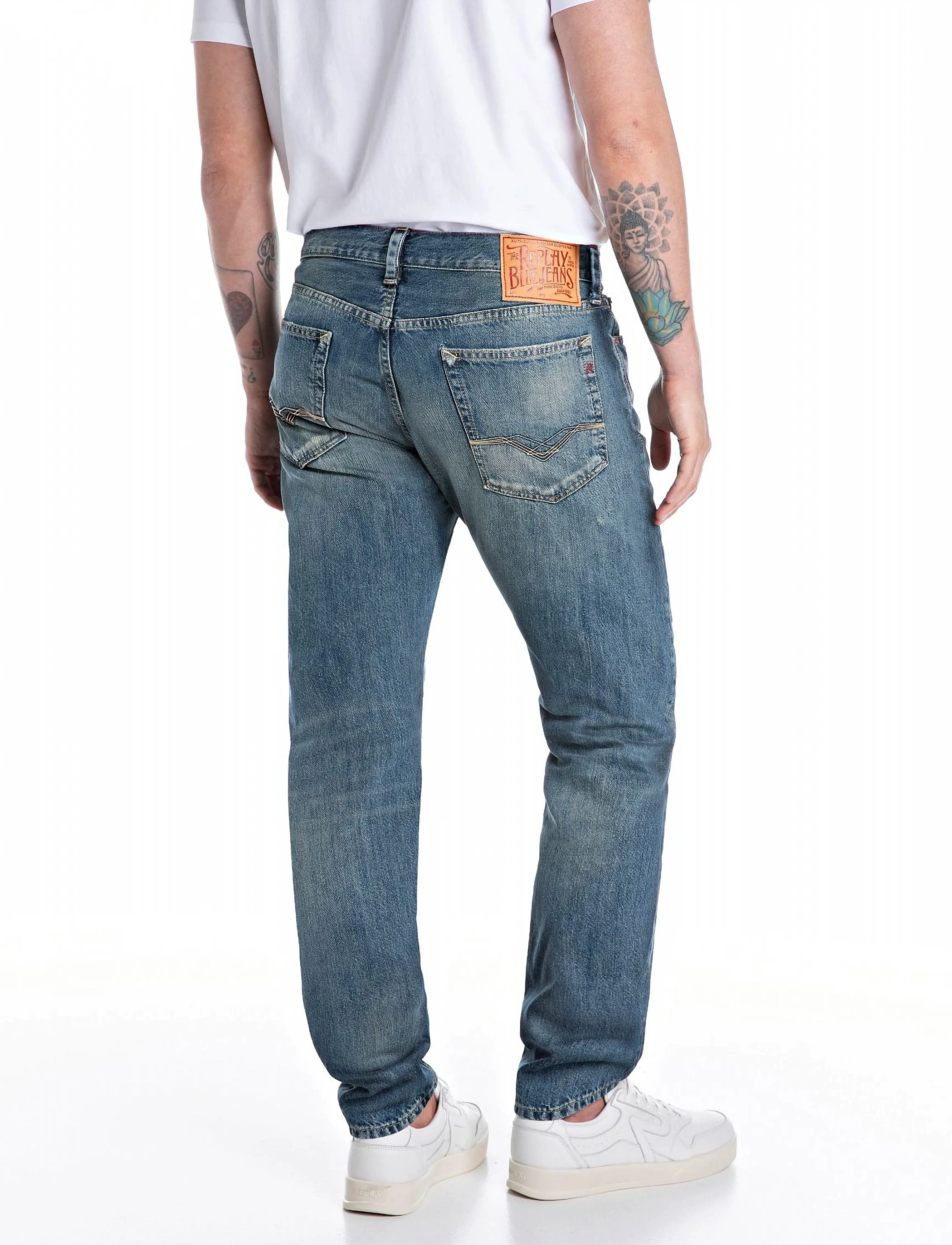 Replay - NEAAL Trousers SLIM Royal Eagle - slim jeans - blue - 3