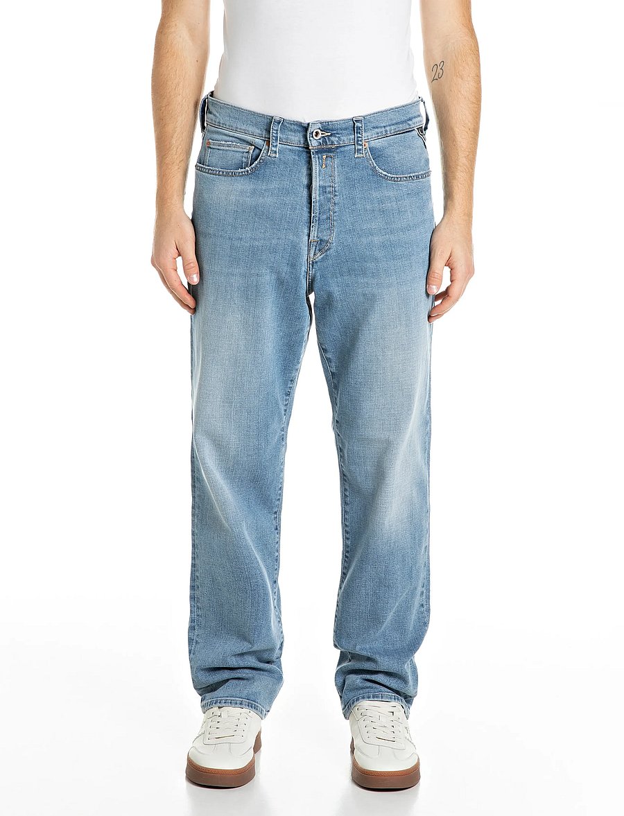 Replay - BWAII Trousers RELAXED - alt laienevad teksad - blue - 0