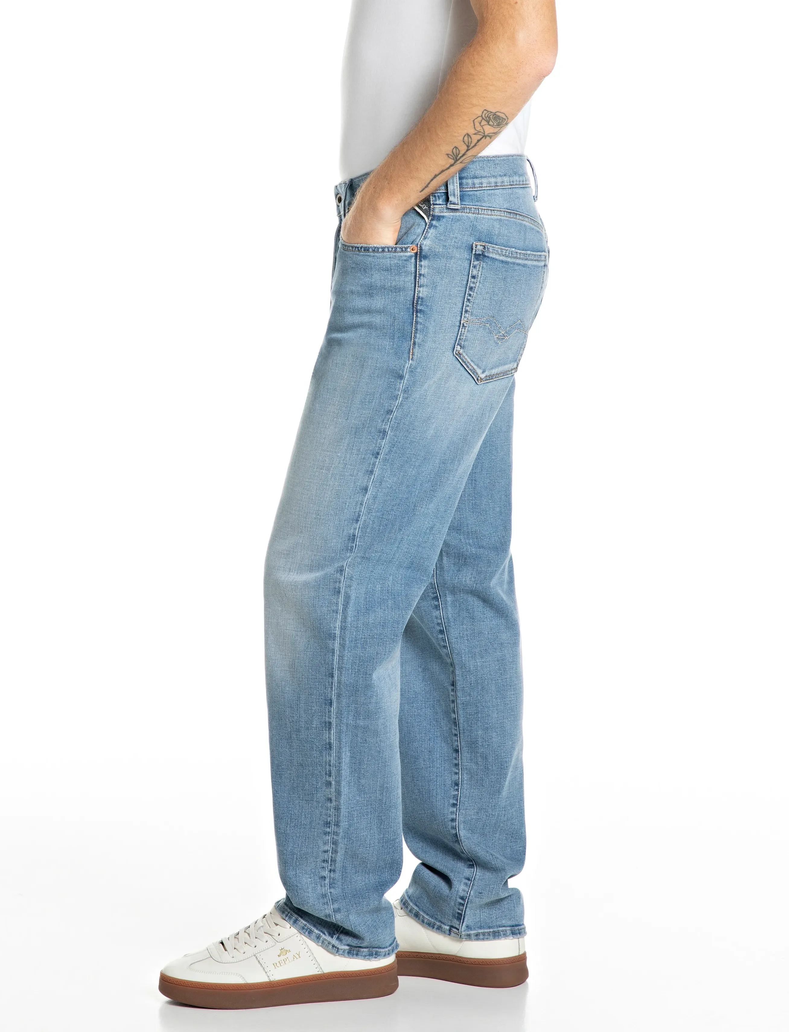 Replay - BWAII Trousers RELAXED - blue - 4