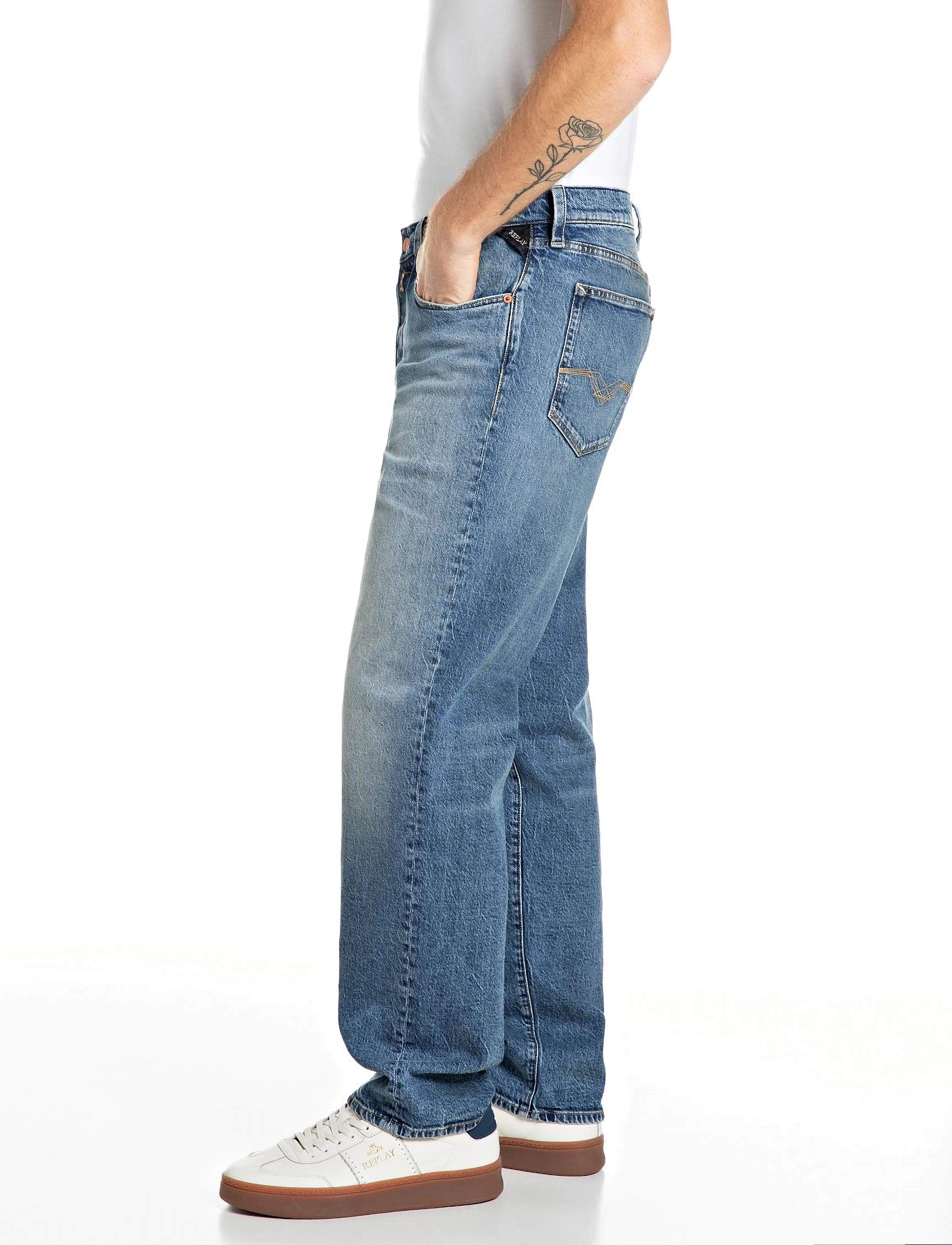 REPLAY Bwaii Trousers Relaxed Original byxor herr – bild 3