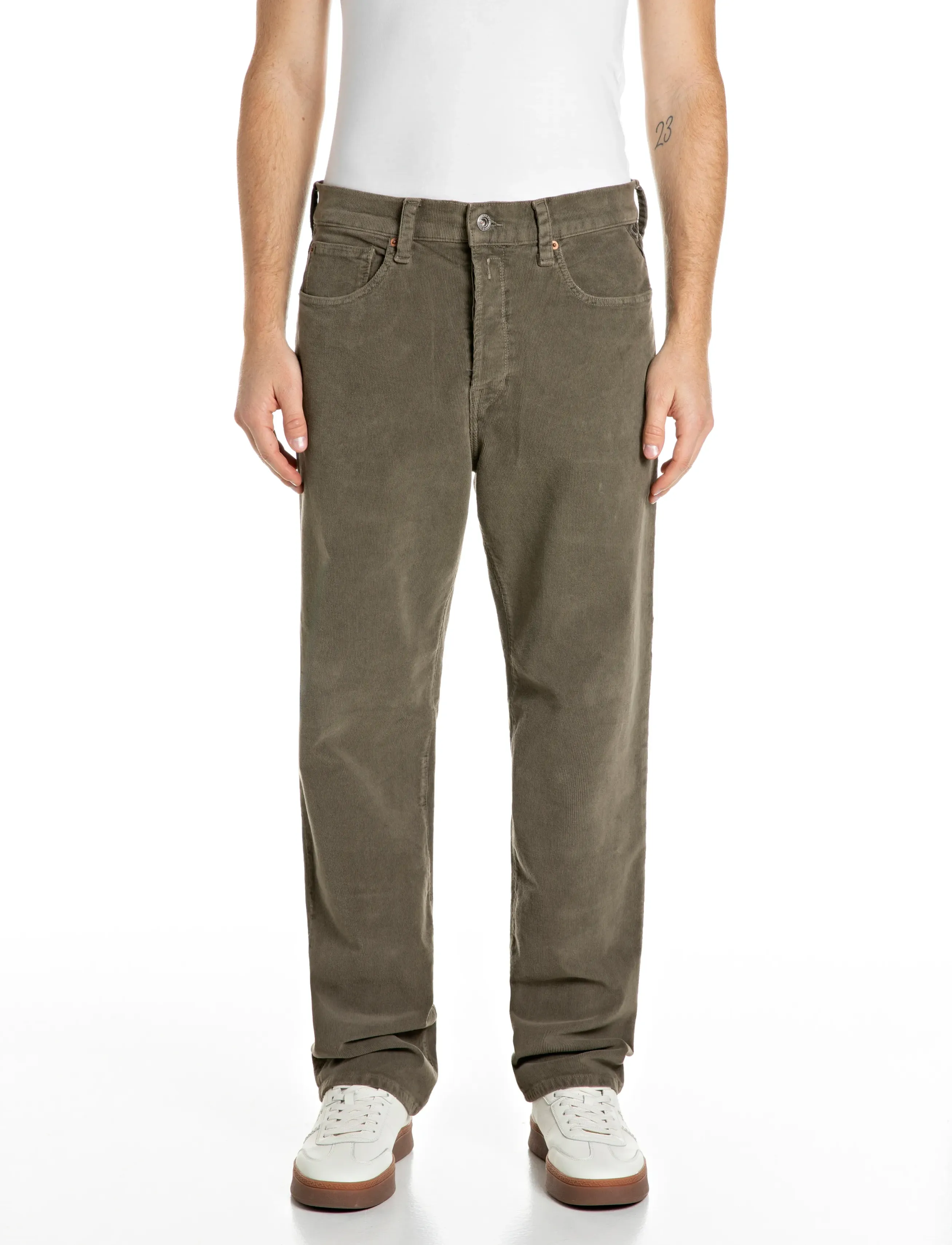 Replay BWAII Trousers RELAXED - Hosen - BROWN / brown
