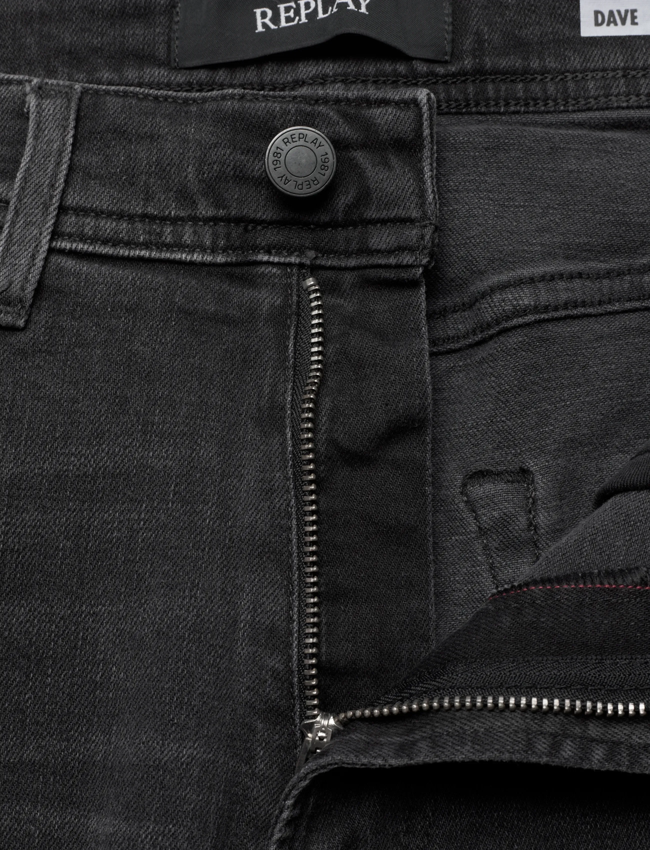 Replay - DAVE Trousers COMFORT  DENIM - tavalised teksad - black - 2