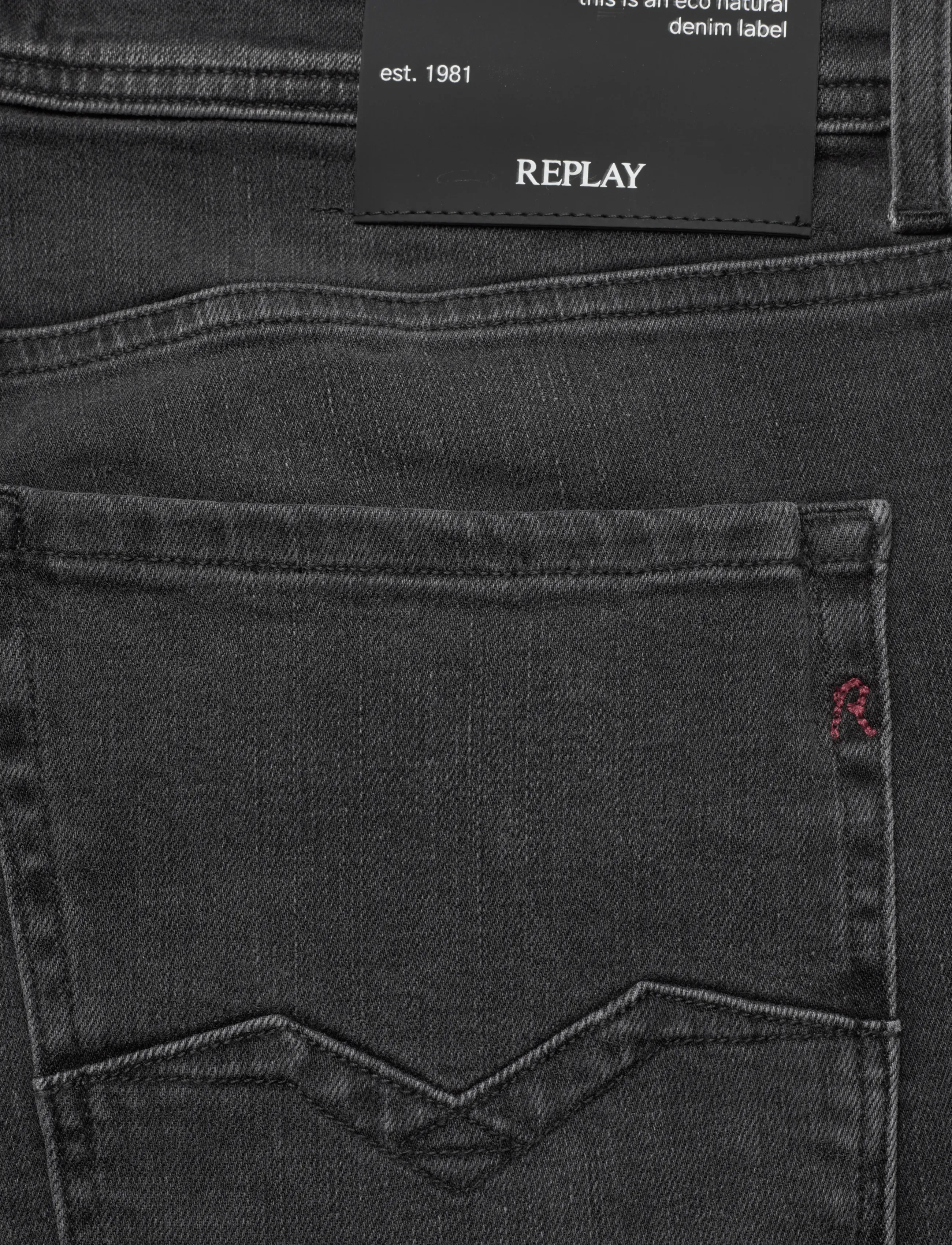 Replay - DAVE Trousers COMFORT  DENIM - tavalised teksad - black - 4