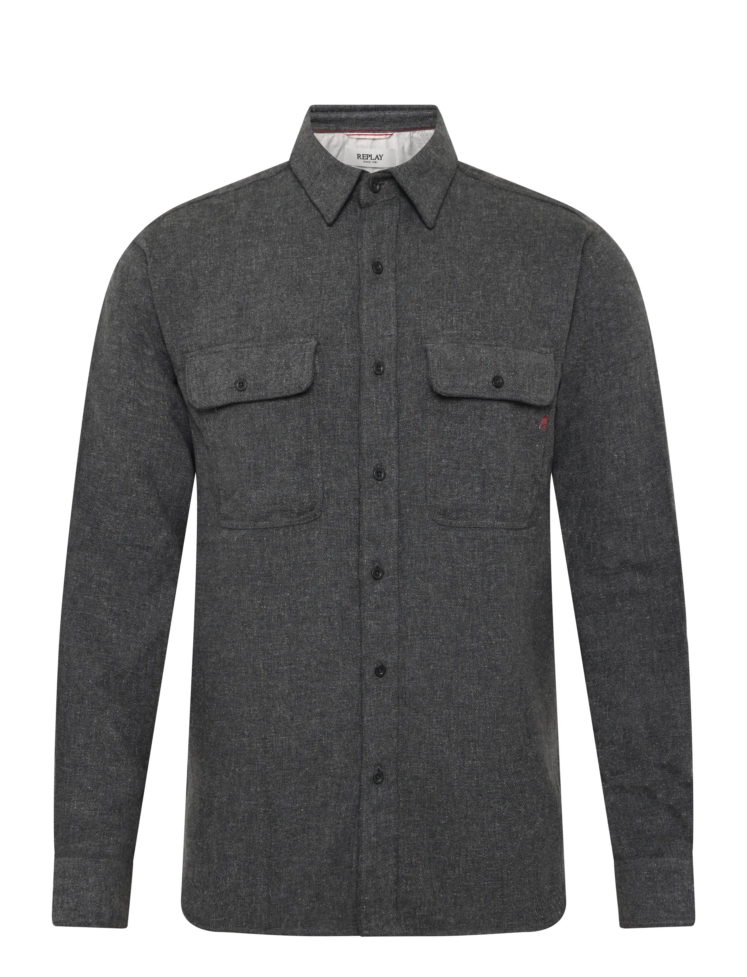 Replay - Shirt REGULAR - flanellen overhemden - grey - 1