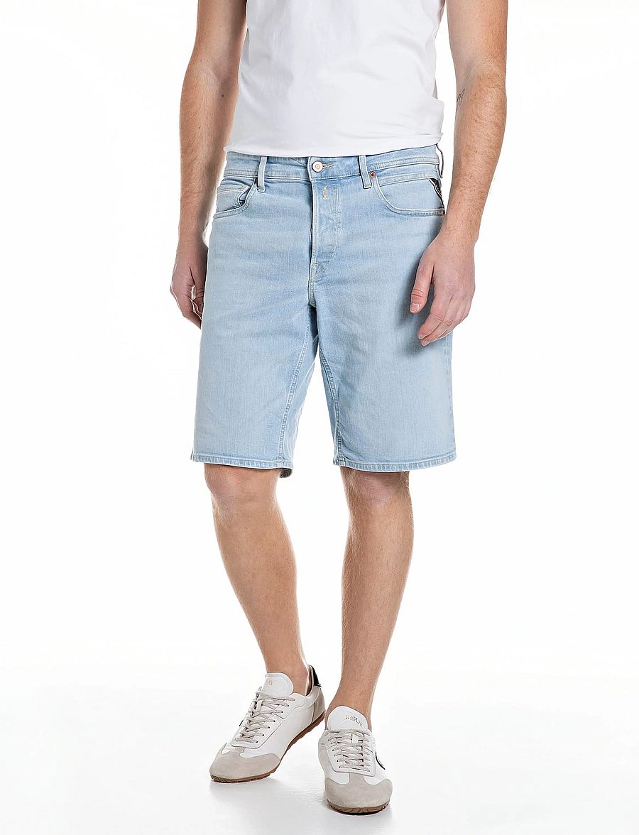 Replay - GROVER SHORT Shorts STRAIGHT 573 ECO PLUS - regular jeans - blue - 0