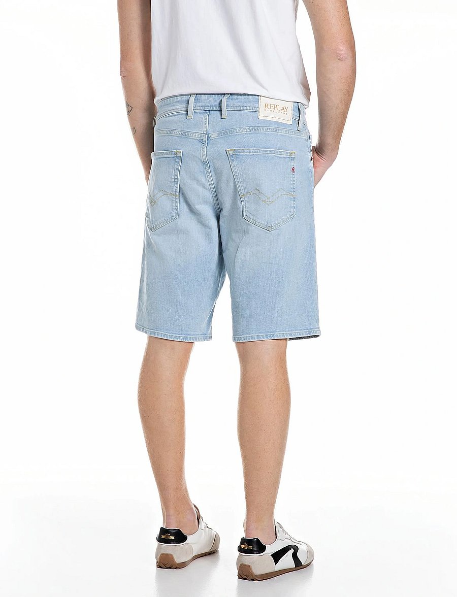 Replay - GROVER SHORT Shorts STRAIGHT 573 ECO PLUS - regular jeans - blue - 3