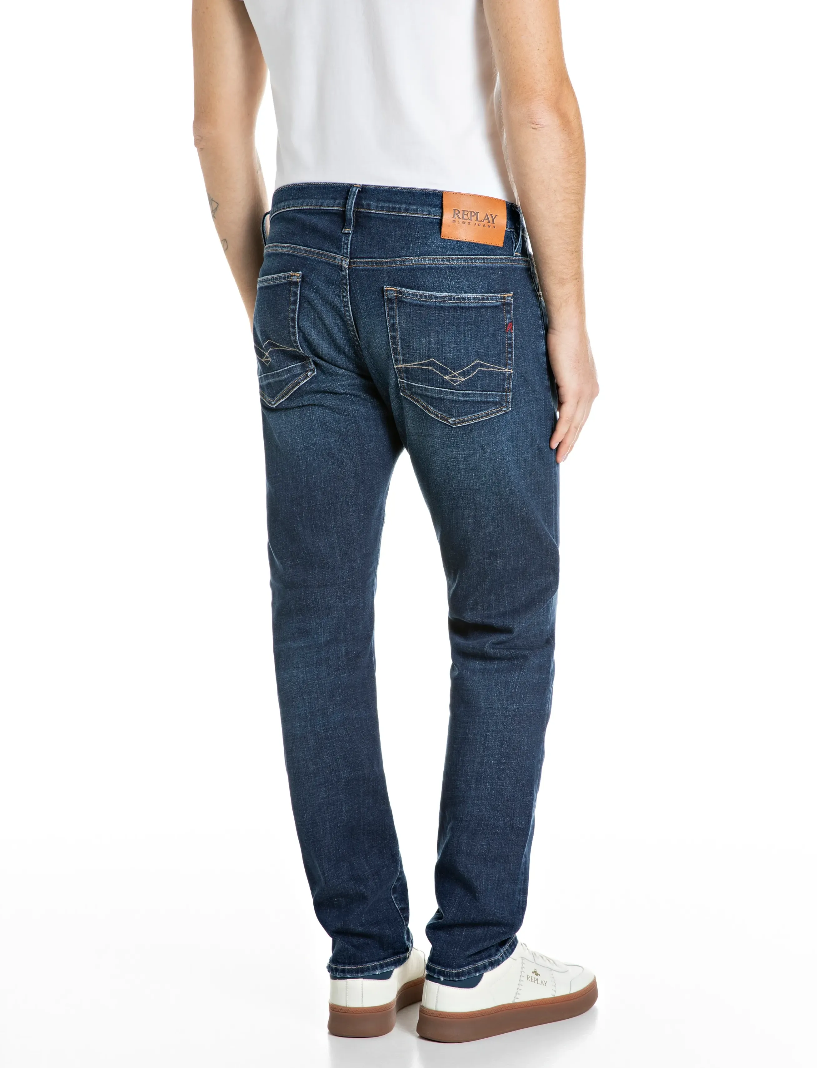 Replay - AIDEEN Trousers STRAIGHT - regular jeans - blue - 3