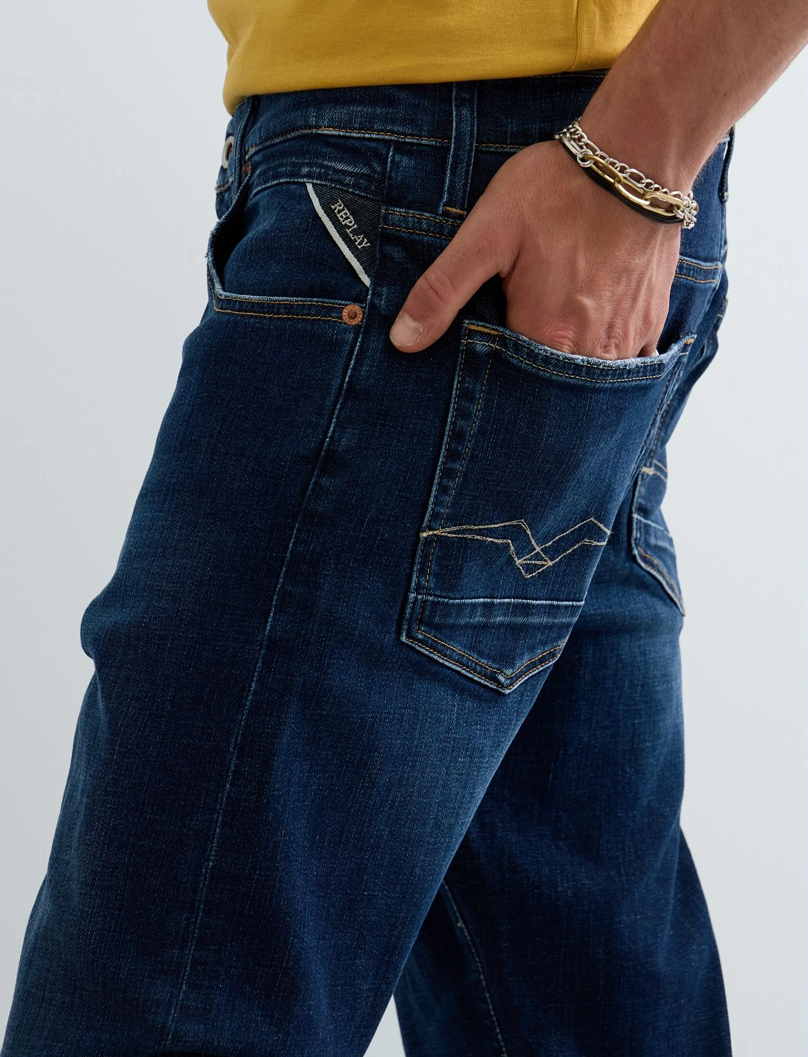 REPLAY Aideen Trousers Straight byxor herr – bild 8