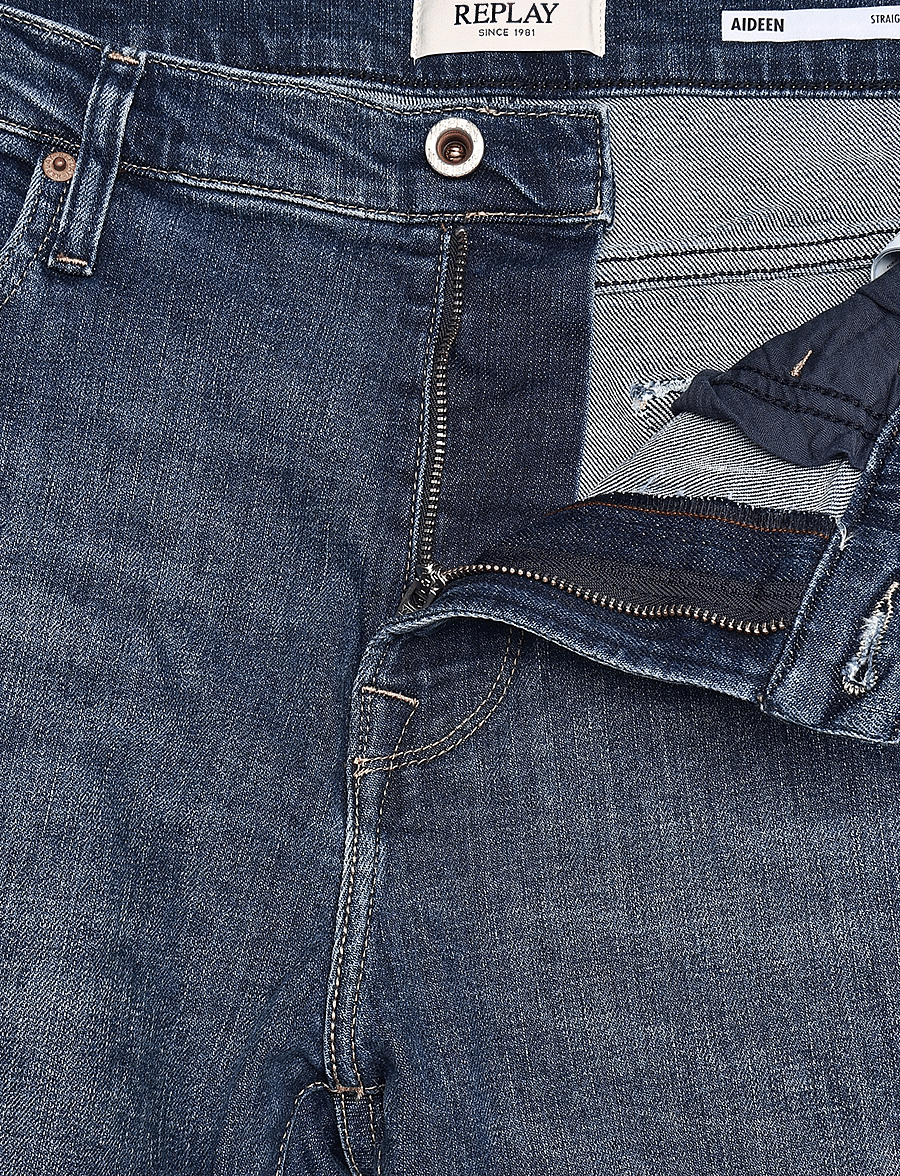 Replay - AIDEEN Trousers STRAIGHT - klassikalised teksad - blue - 5