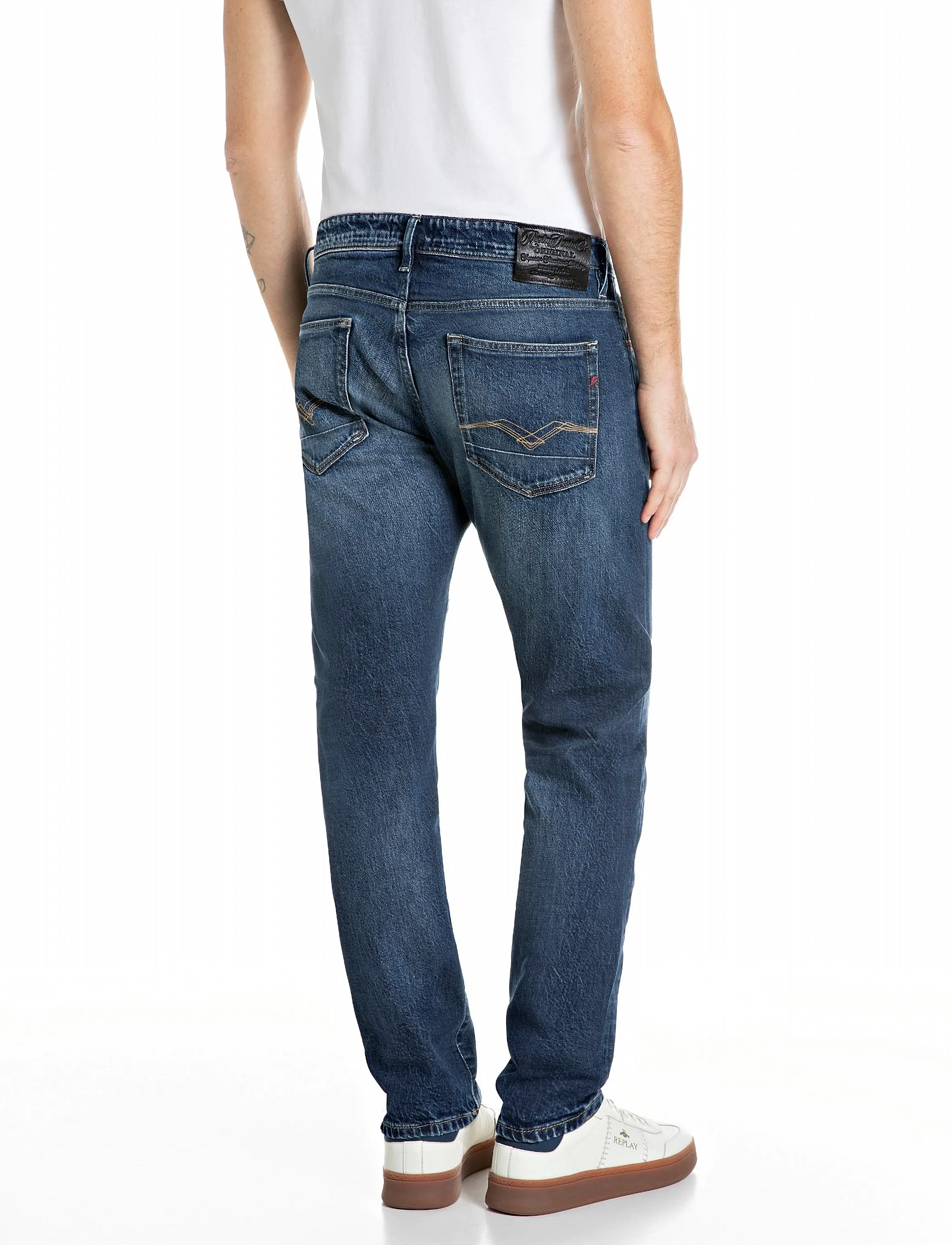 Replay - AIDEEN Trousers STRAIGHT Original - regular jeans - blue - 3