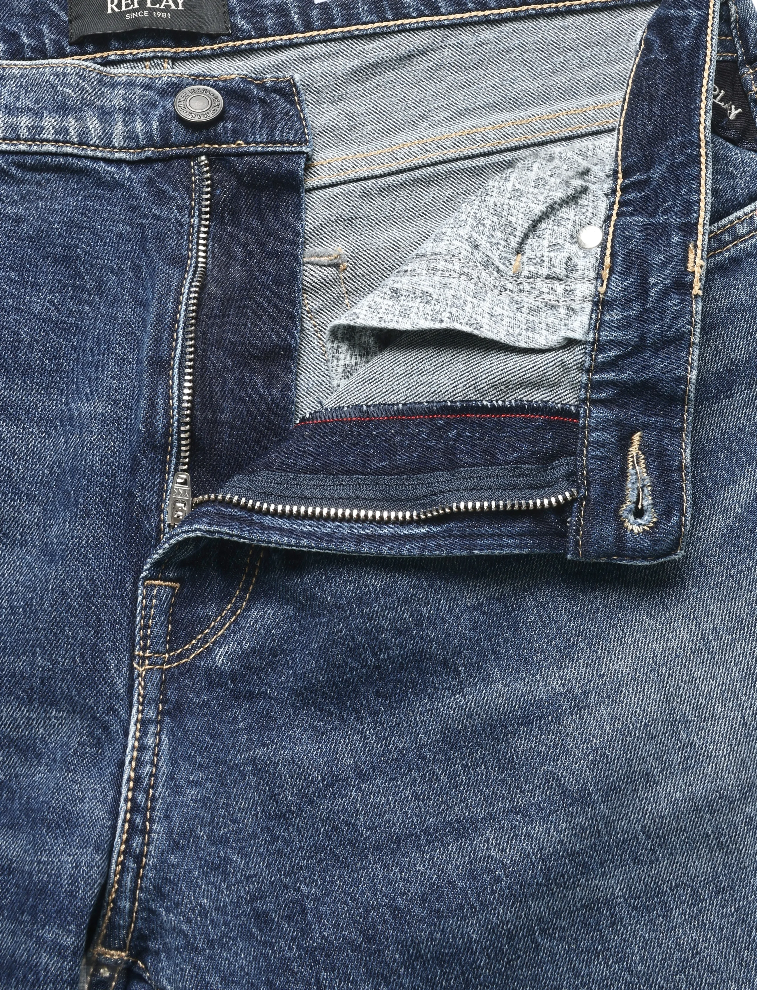 Replay - AIDEEN Trousers STRAIGHT Original - regular jeans - blue - 5