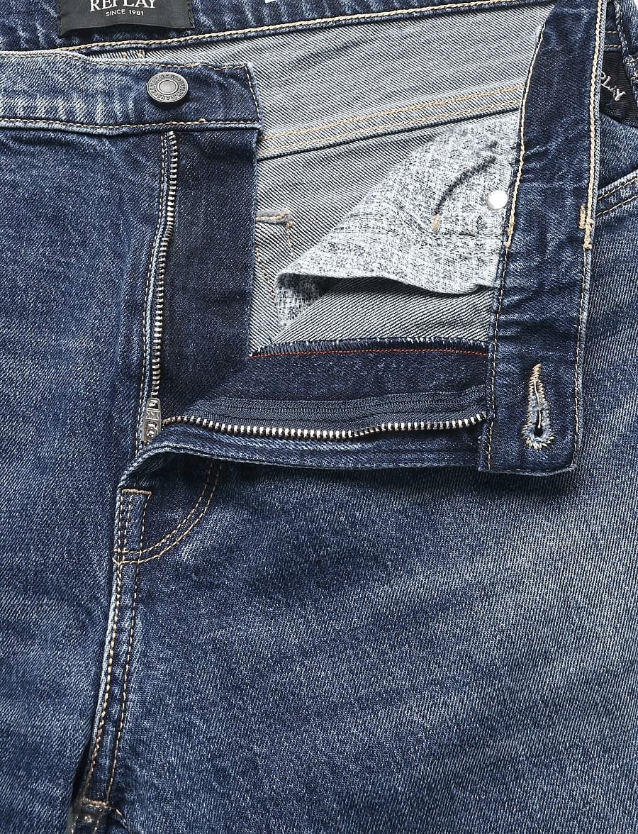 Replay - AIDEEN Trousers STRAIGHT Original - regular jeans - blue - 5