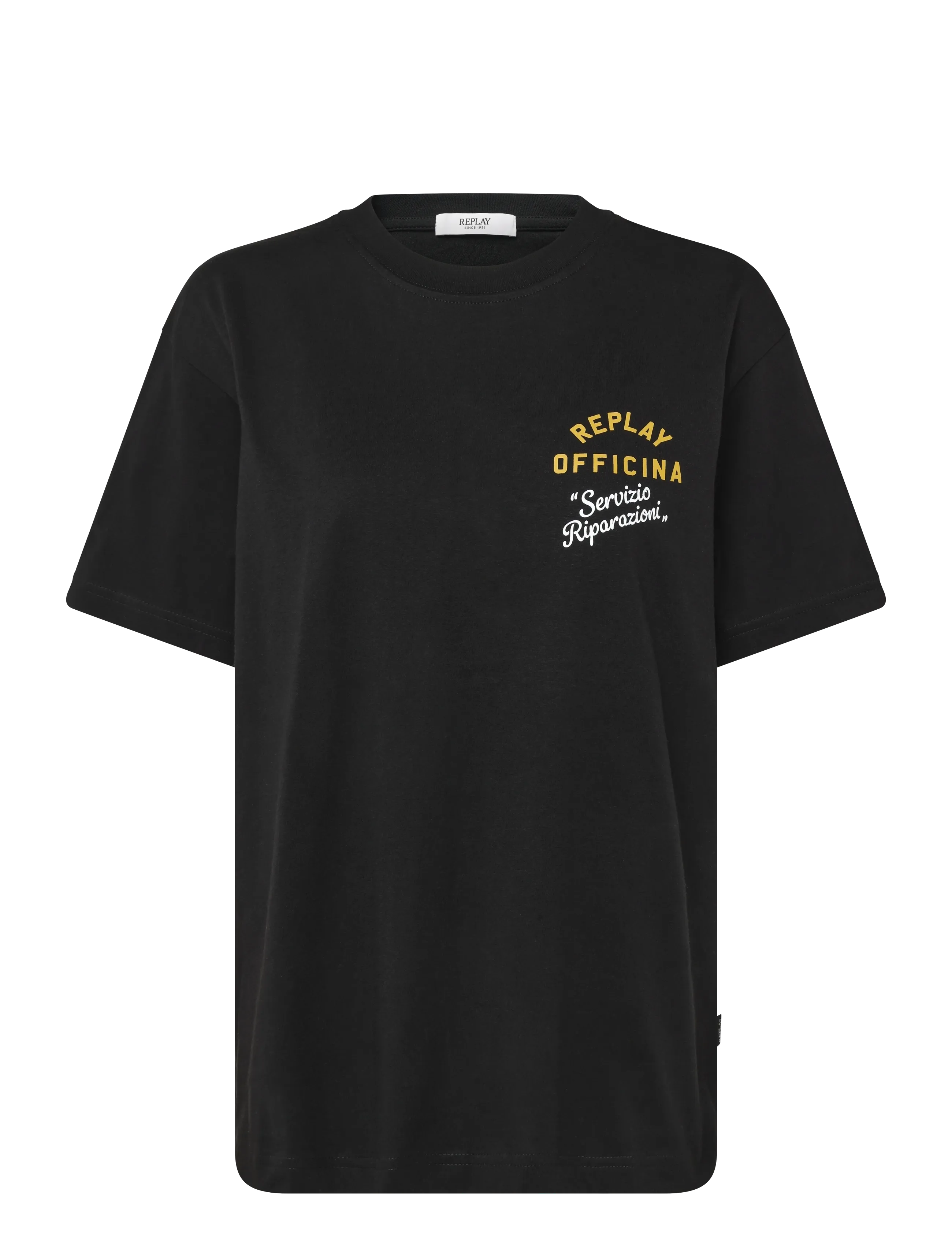 Replay - T-Shirt REGULAR - kortærmede t-shirts - black - 1