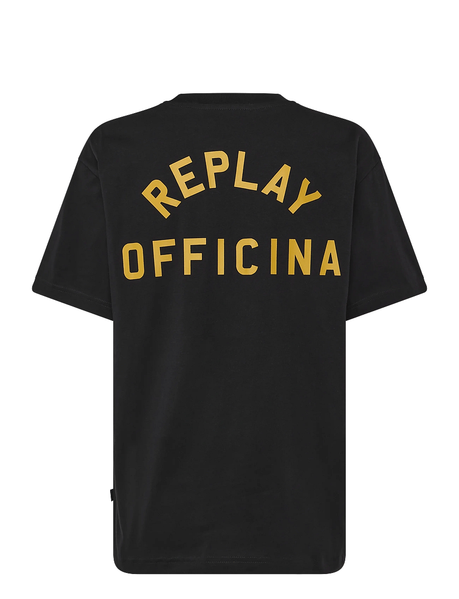 Replay - T-Shirt REGULAR - kortærmede t-shirts - black - 2
