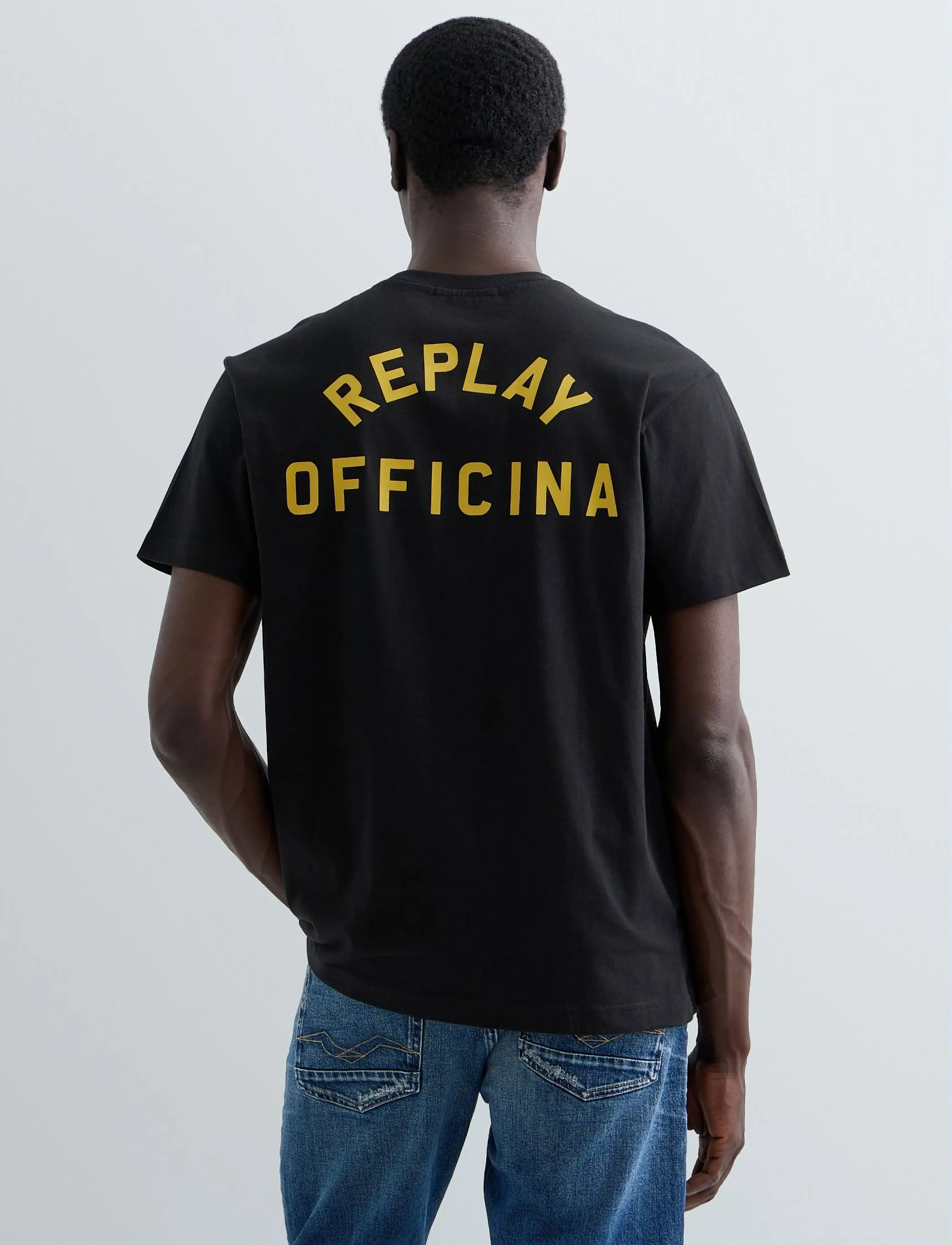 Replay - T-Shirt REGULAR - kortærmede t-shirts - black - 3