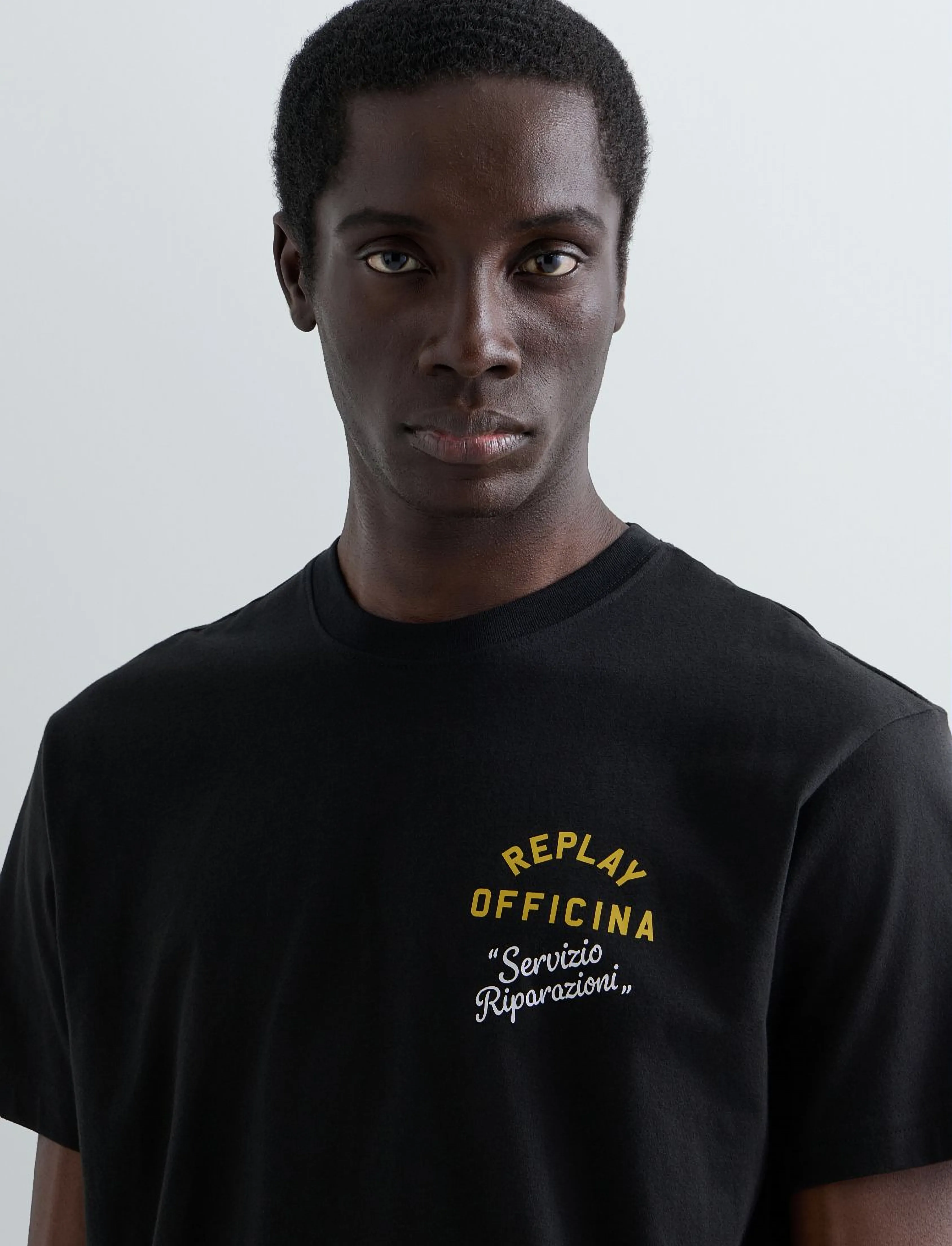 Replay - T-Shirt REGULAR - kortærmede t-shirts - black - 5