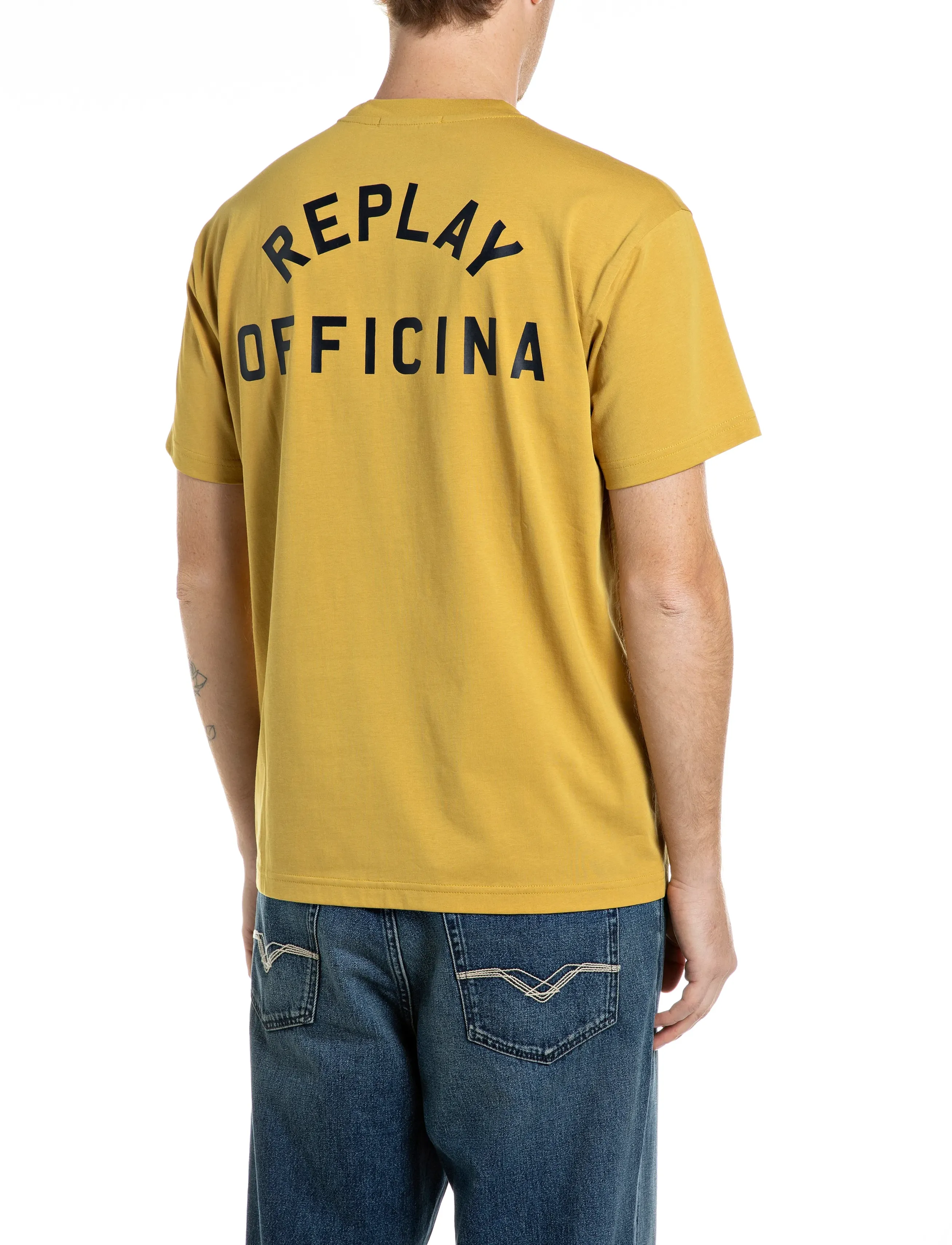Replay - T-Shirt REGULAR - kortærmede t-shirts - brown - 3