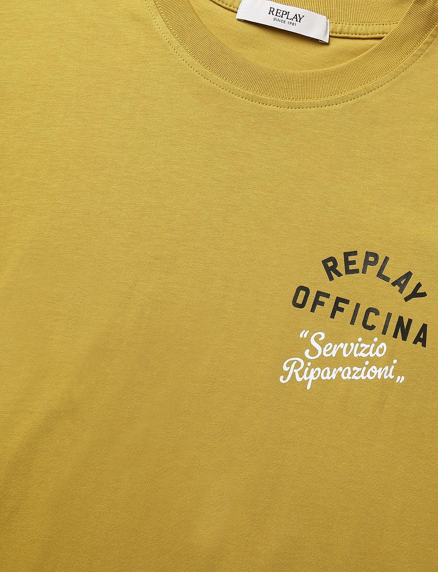 Replay - T-Shirt REGULAR - kortærmede t-shirts - brown - 4