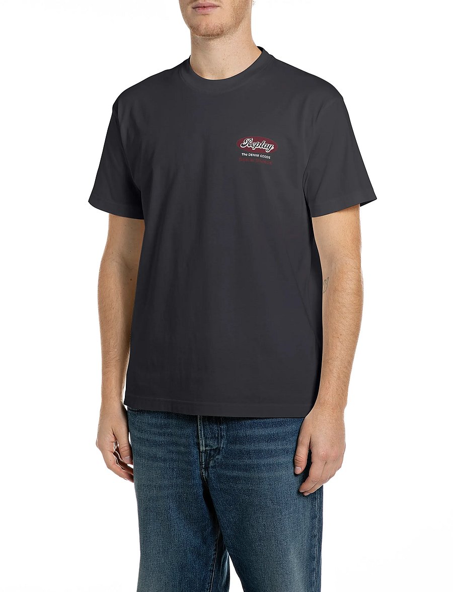 Replay - T-Shirt REGULAR - kortærmede t-shirts - grey - 0