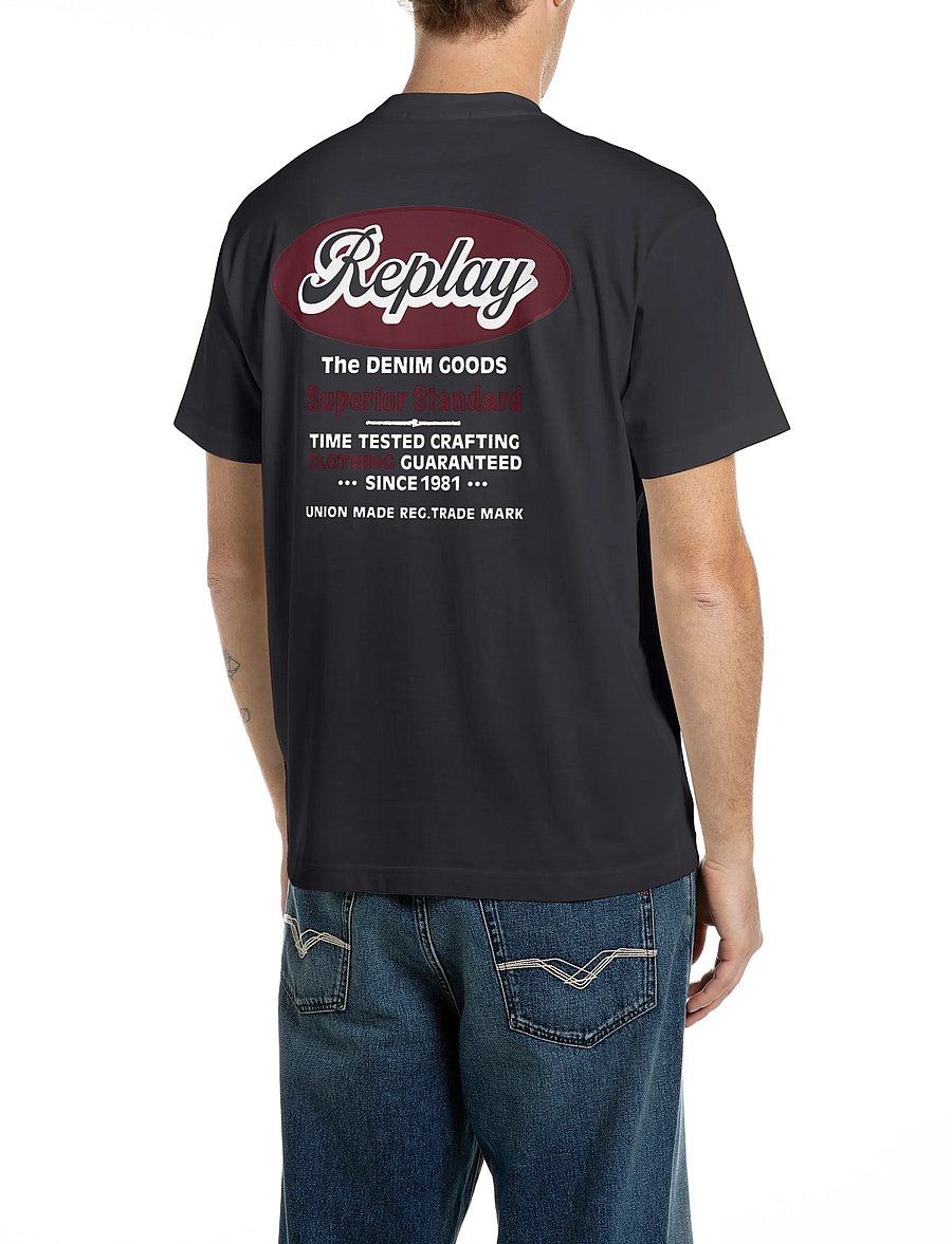 Replay - T-Shirt REGULAR - kortærmede t-shirts - grey - 3