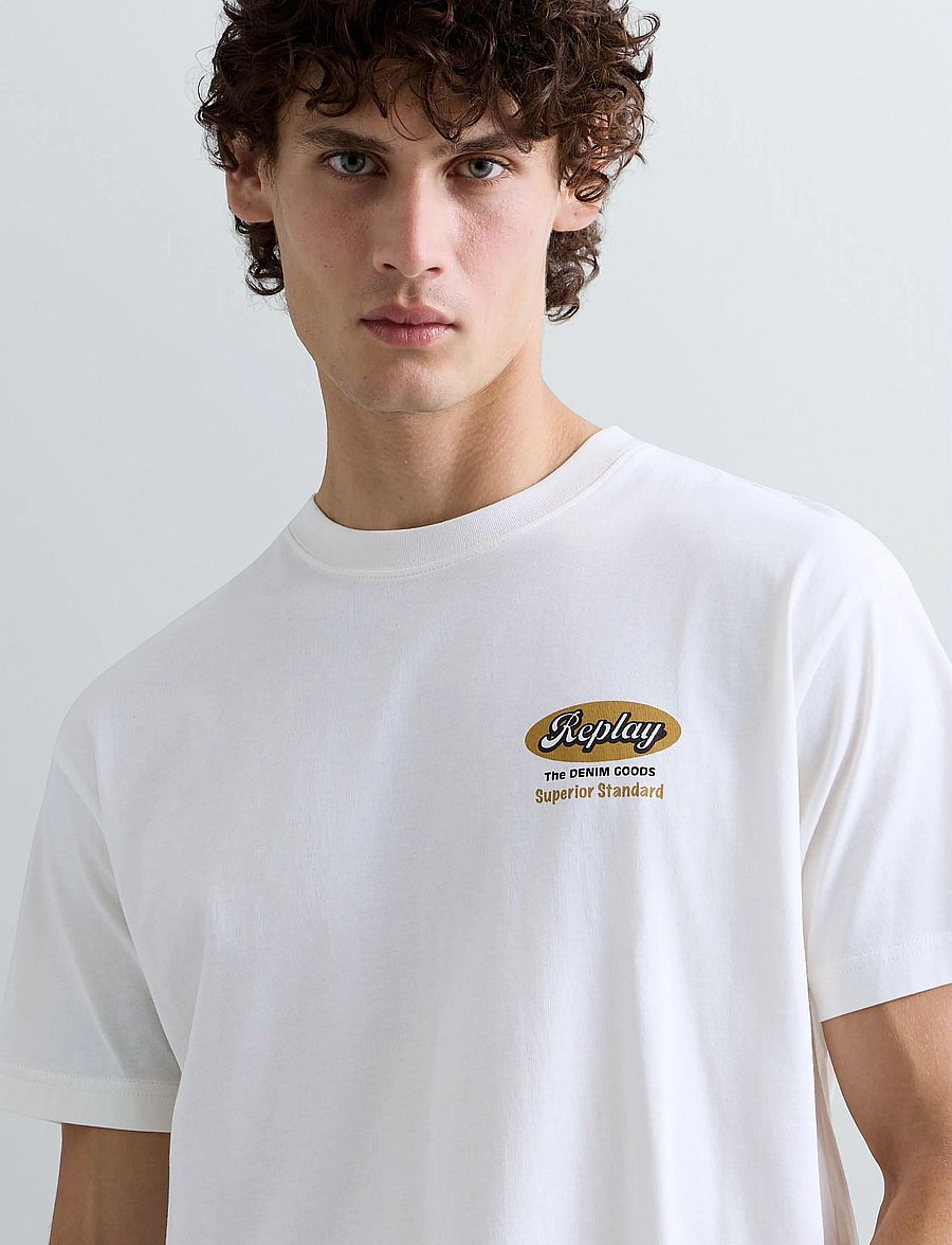 Replay - T-Shirt REGULAR - kortærmede t-shirts - white - 5