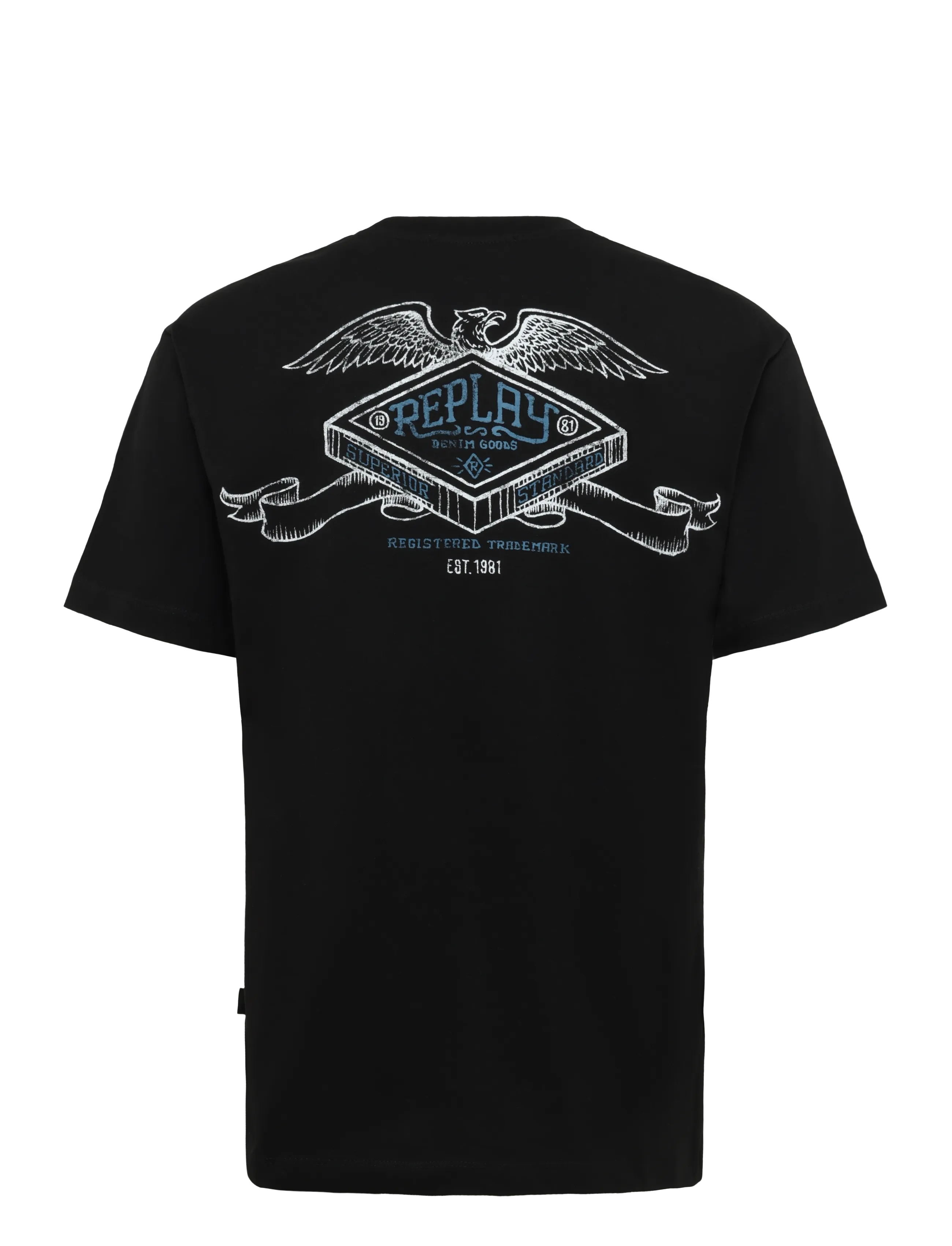 Replay - T-Shirt RELAXED - kortærmede t-shirts - black - 2