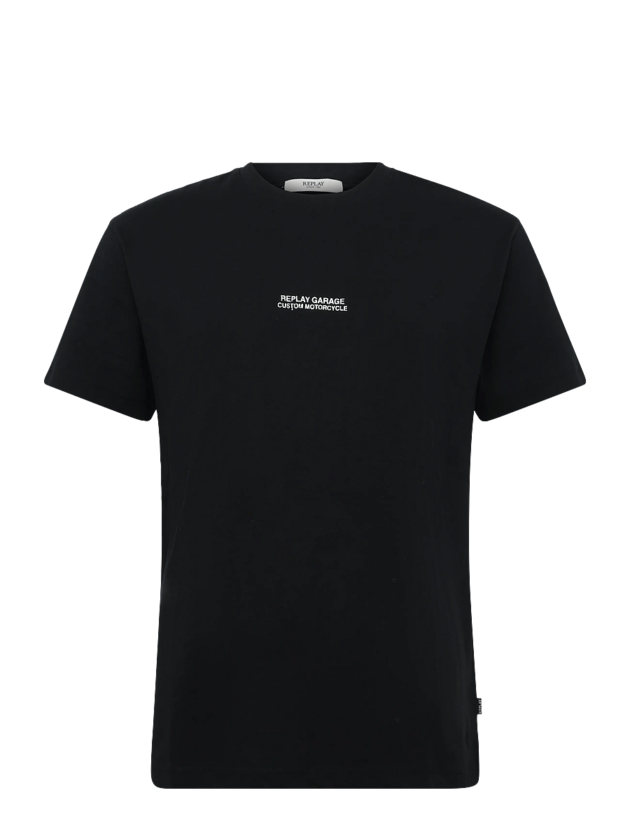 Replay - T-Shirt RELAXED - kortärmade t-shirts - black - 1