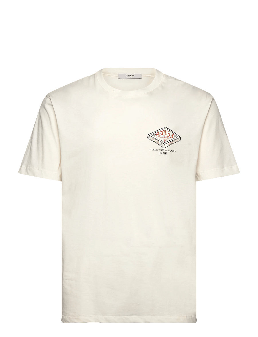 Replay - T-Shirt RELAXED - kurzärmelige t-shirts - white - 1
