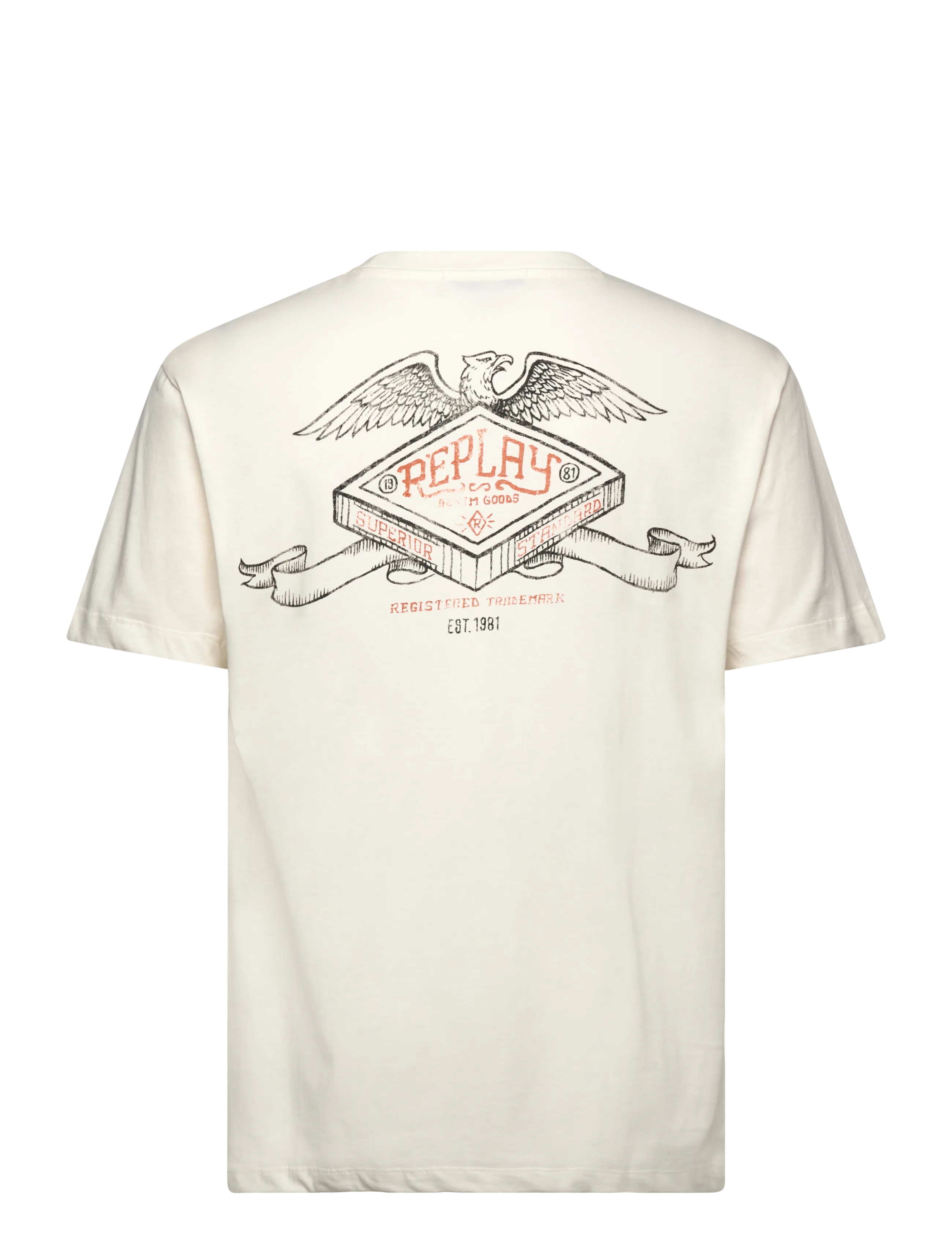Replay - T-Shirt RELAXED - kurzärmelige t-shirts - white - 2