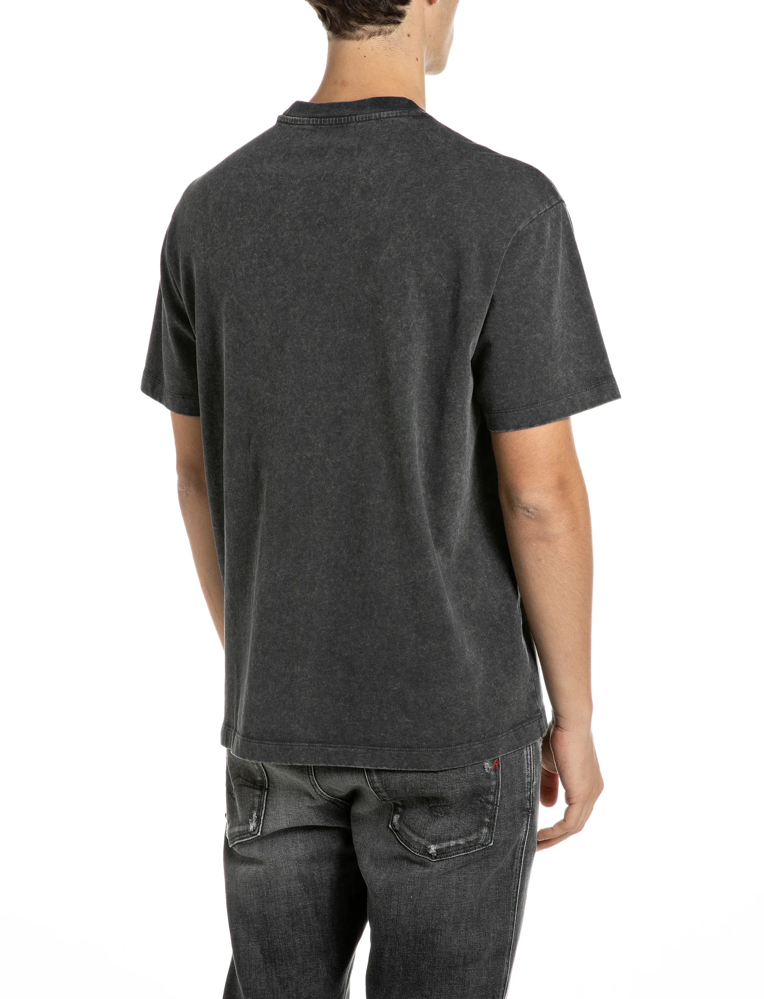 Replay - T-Shirt RELAXED - kurzärmelige t-shirts - black - 3