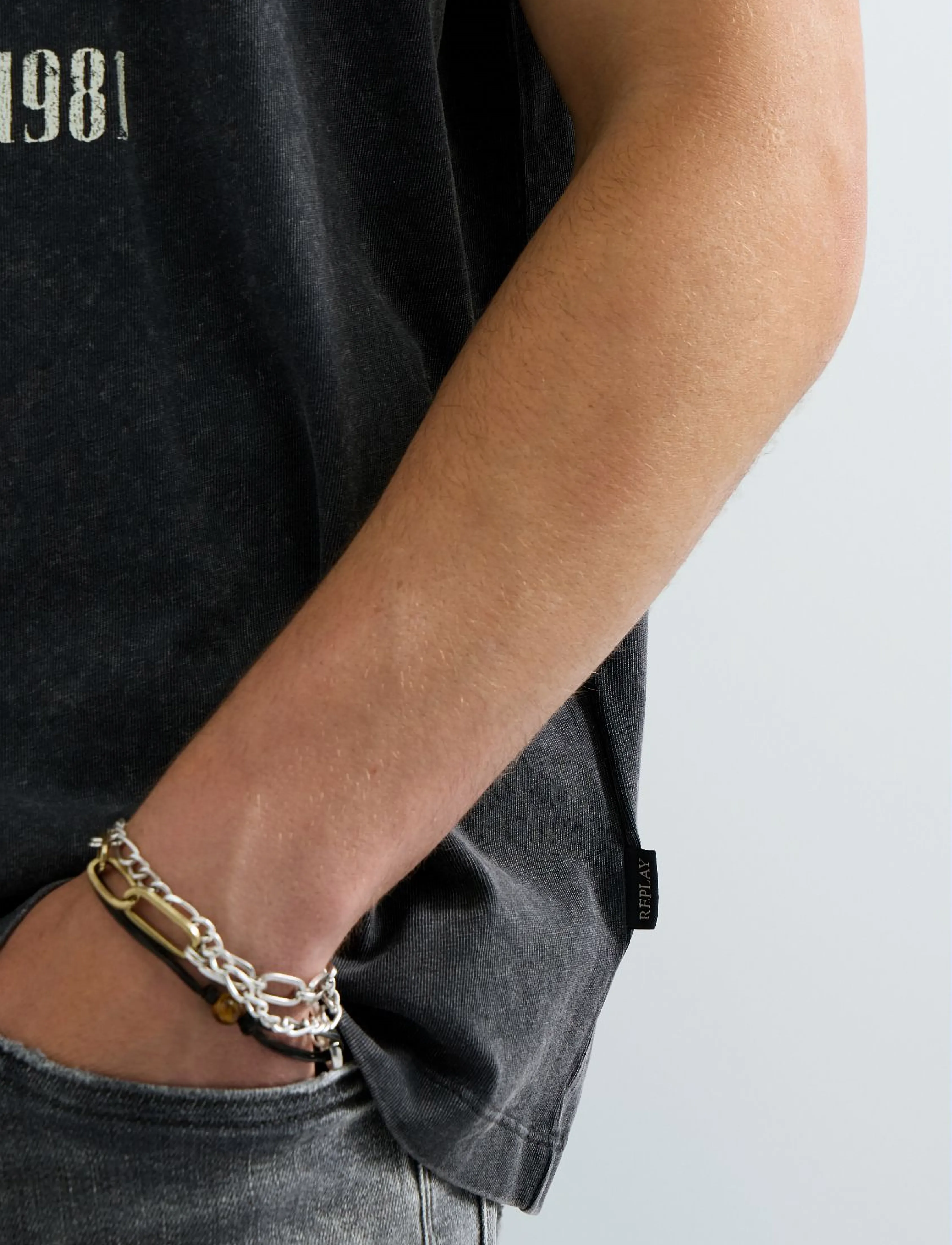 REPLAY T-Shirt Relaxed herr – bild 7