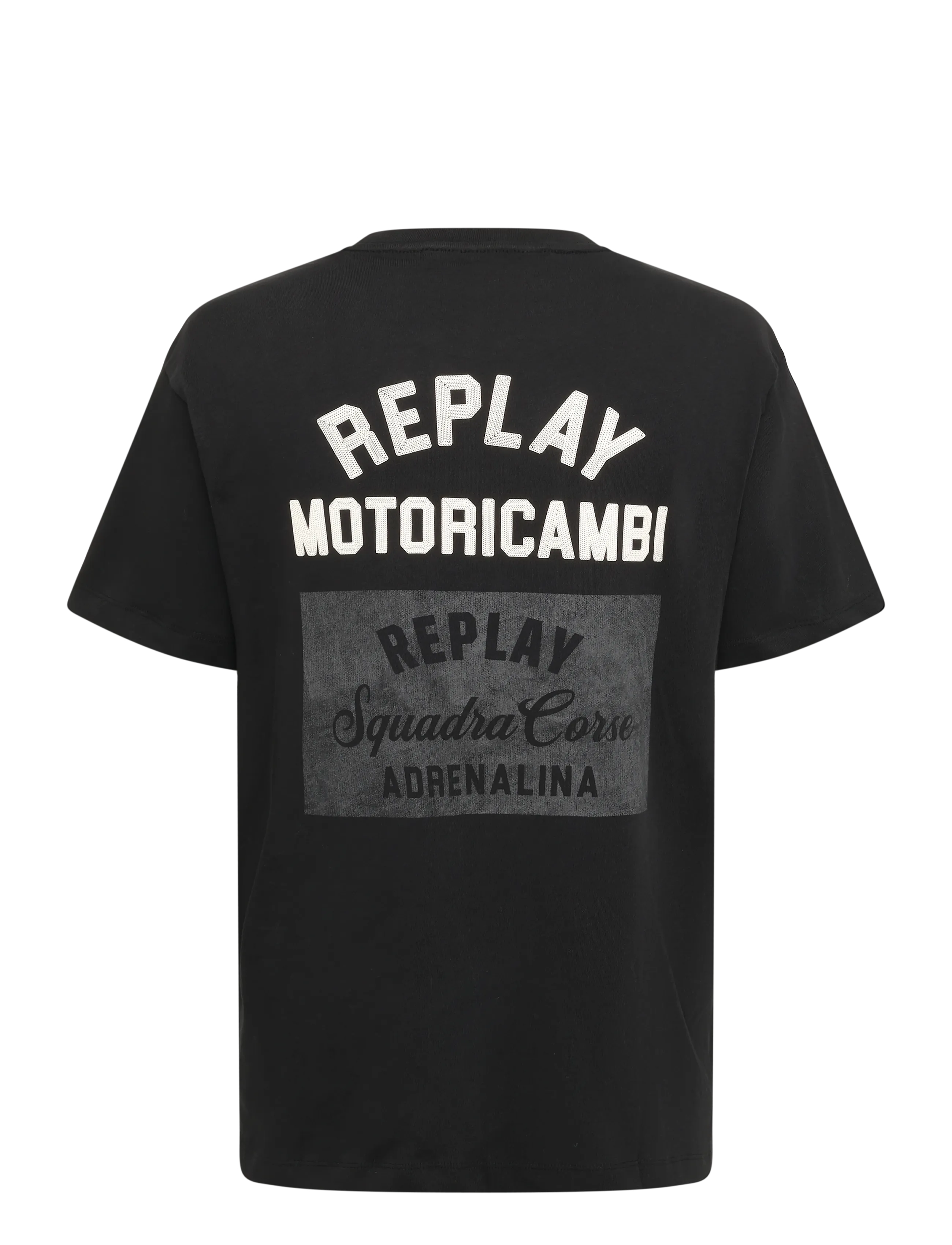 Replay - T-Shirt RELAXED - lühikeste varrukatega t-särgid - black - 2