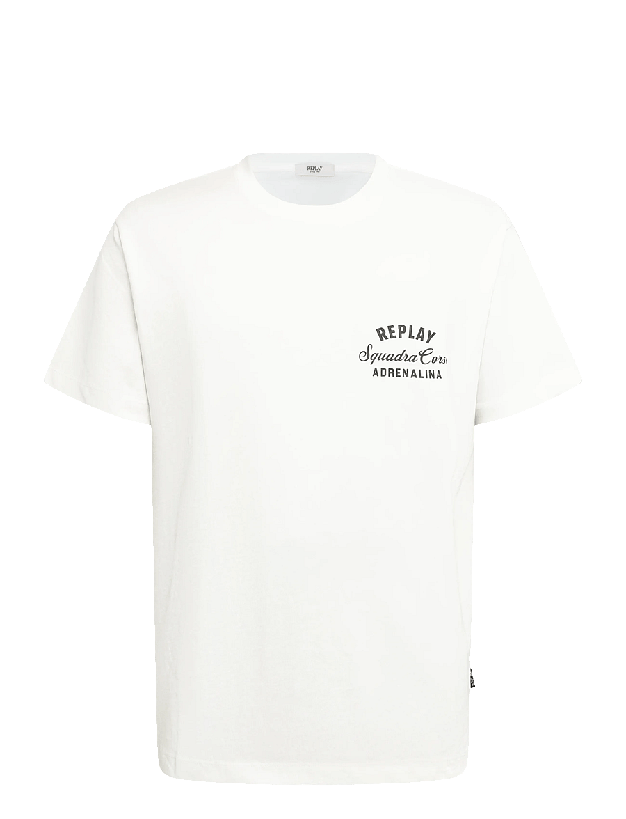 Replay - T-Shirt RELAXED - kortærmede t-shirts - white - 1