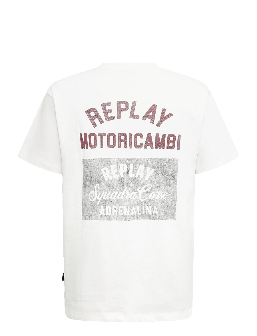 Replay - T-Shirt RELAXED - kortærmede t-shirts - white - 2